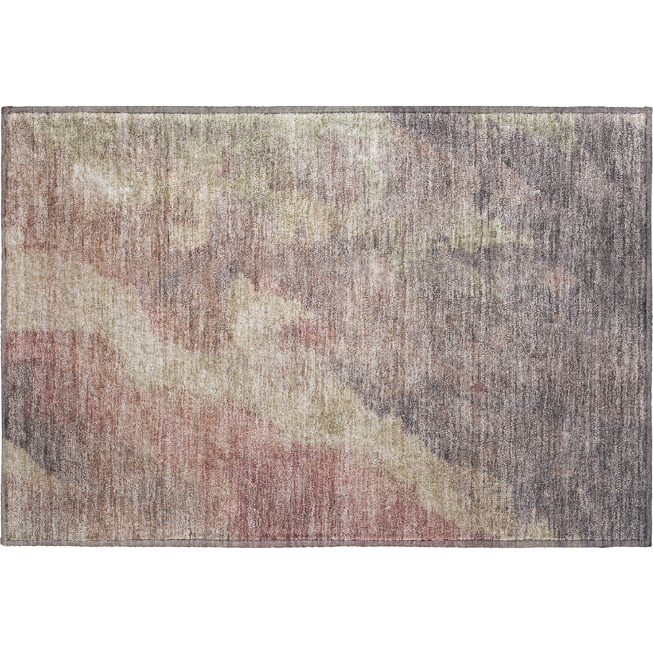Baku Machine Washable Transitional Copper Orange Rug 1'8" x 2'6" #shape_Rectangle