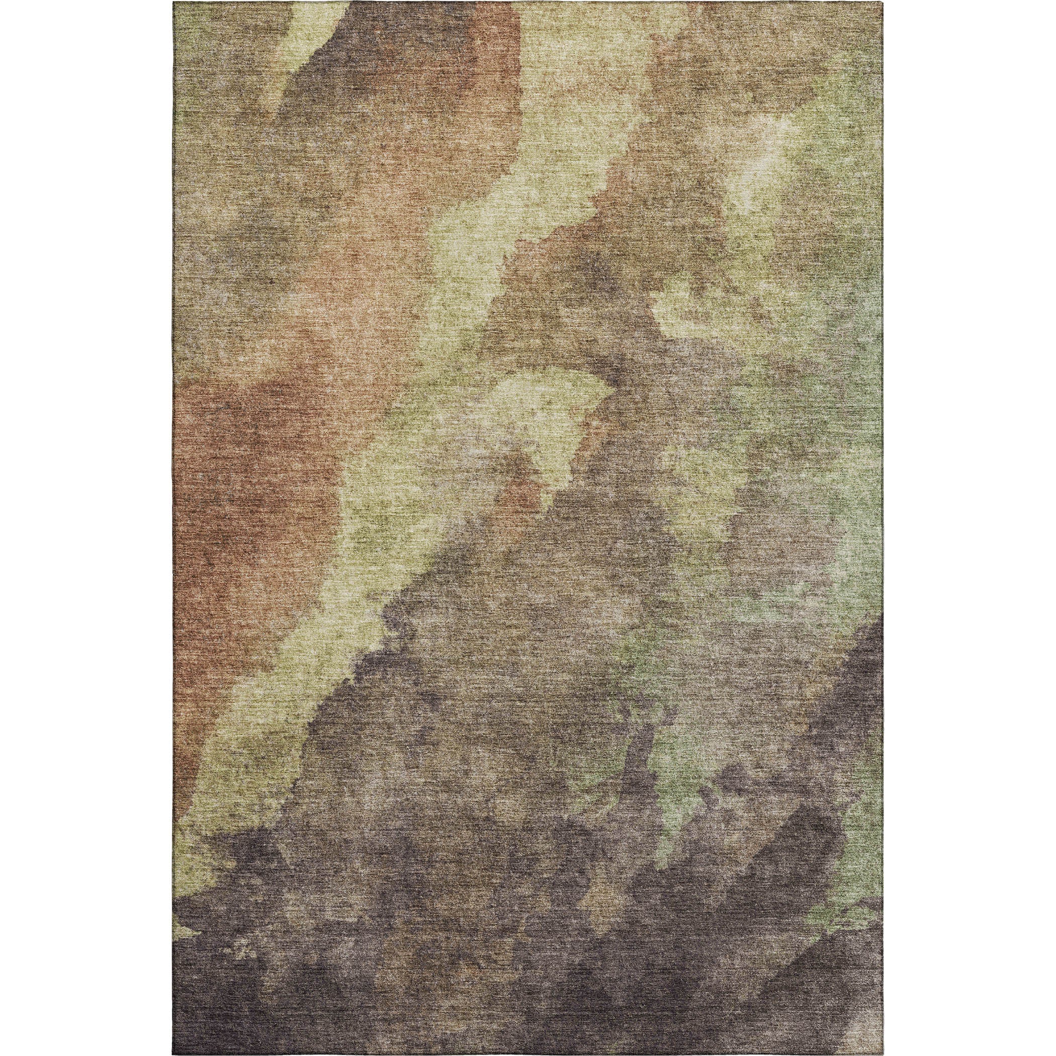 Baku Machine Washable Transitional Mocha Brown Rug 2'6" x 3'10" #shape_Rectangle