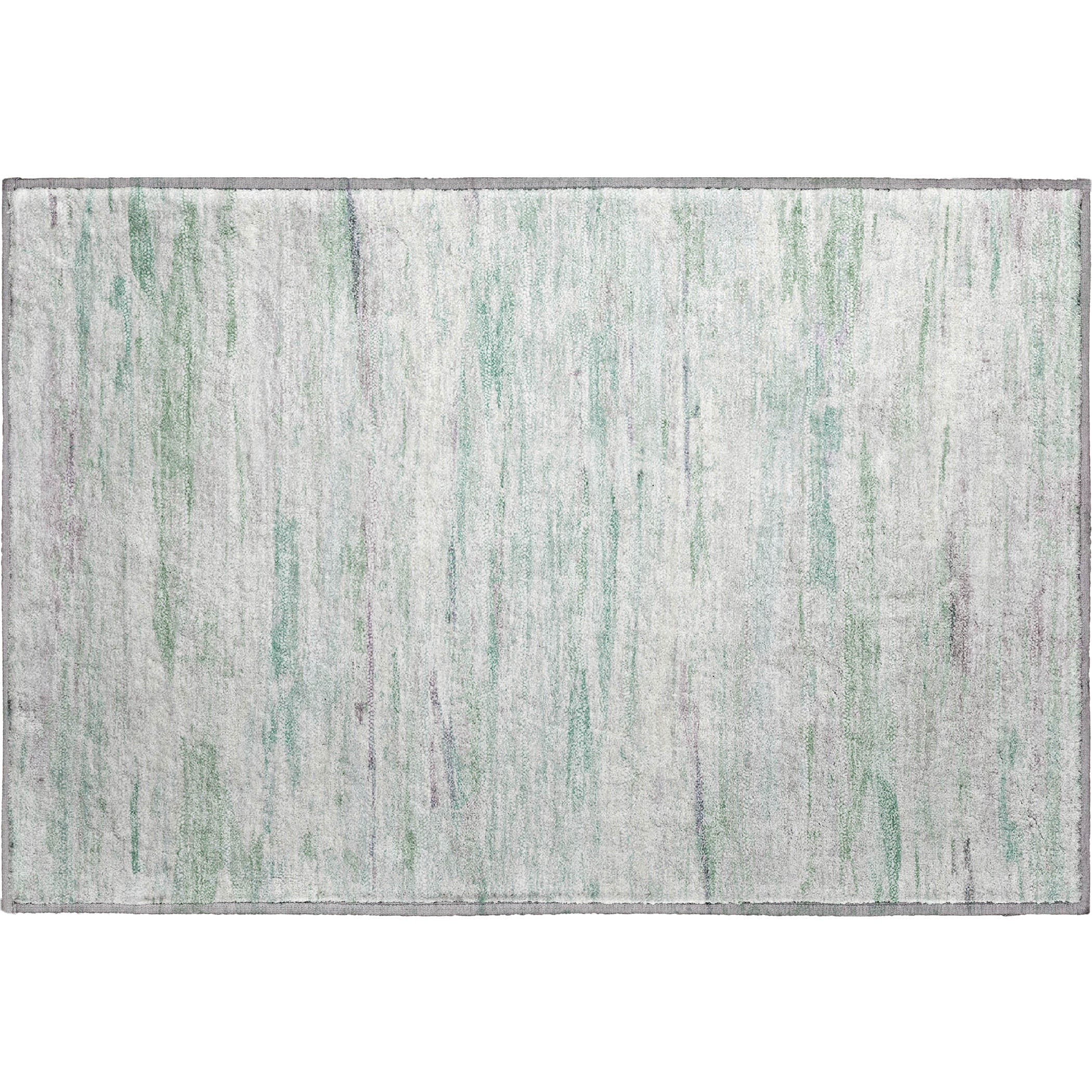 Sarajevo Machine Washable Transitional Aloe Green Rug 1'8" x 2'6" #shape_Rectangle