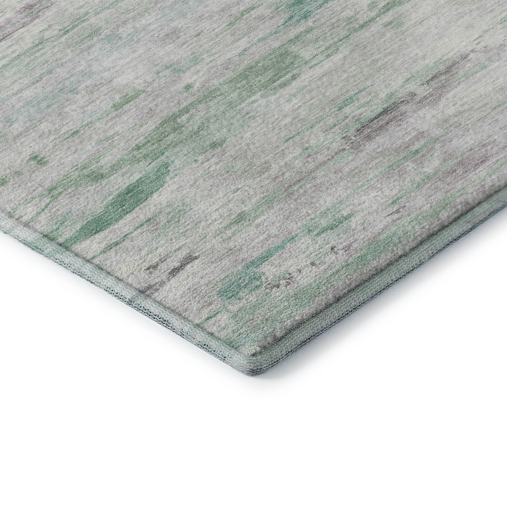 Sarajevo Machine Washable Transitional Aloe Green Rug 1'8" x 2'6" #shape_Rectangle