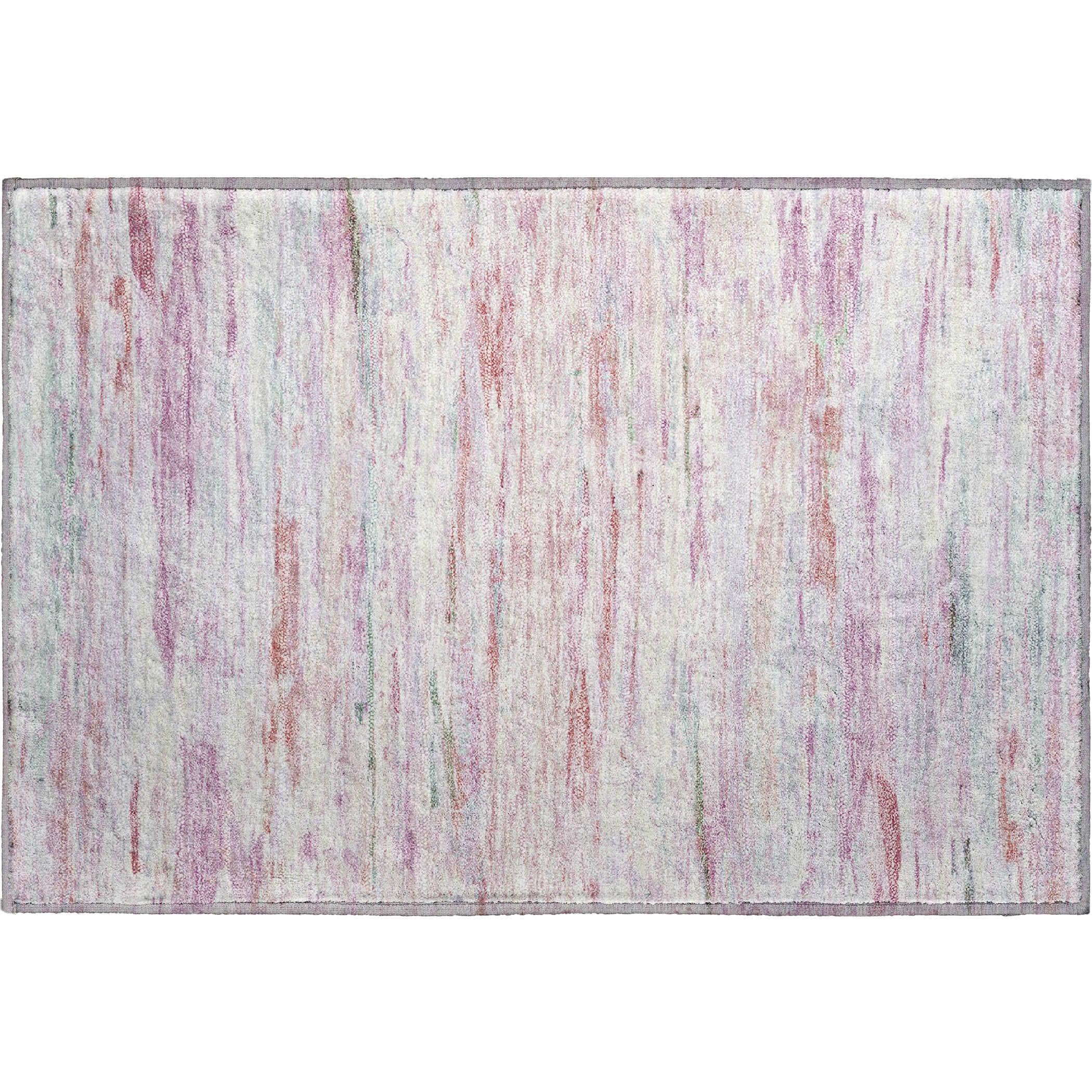 Sarajevo Machine Washable Transitional Blush Pink Rug 1'8" x 2'6" #shape_Rectangle