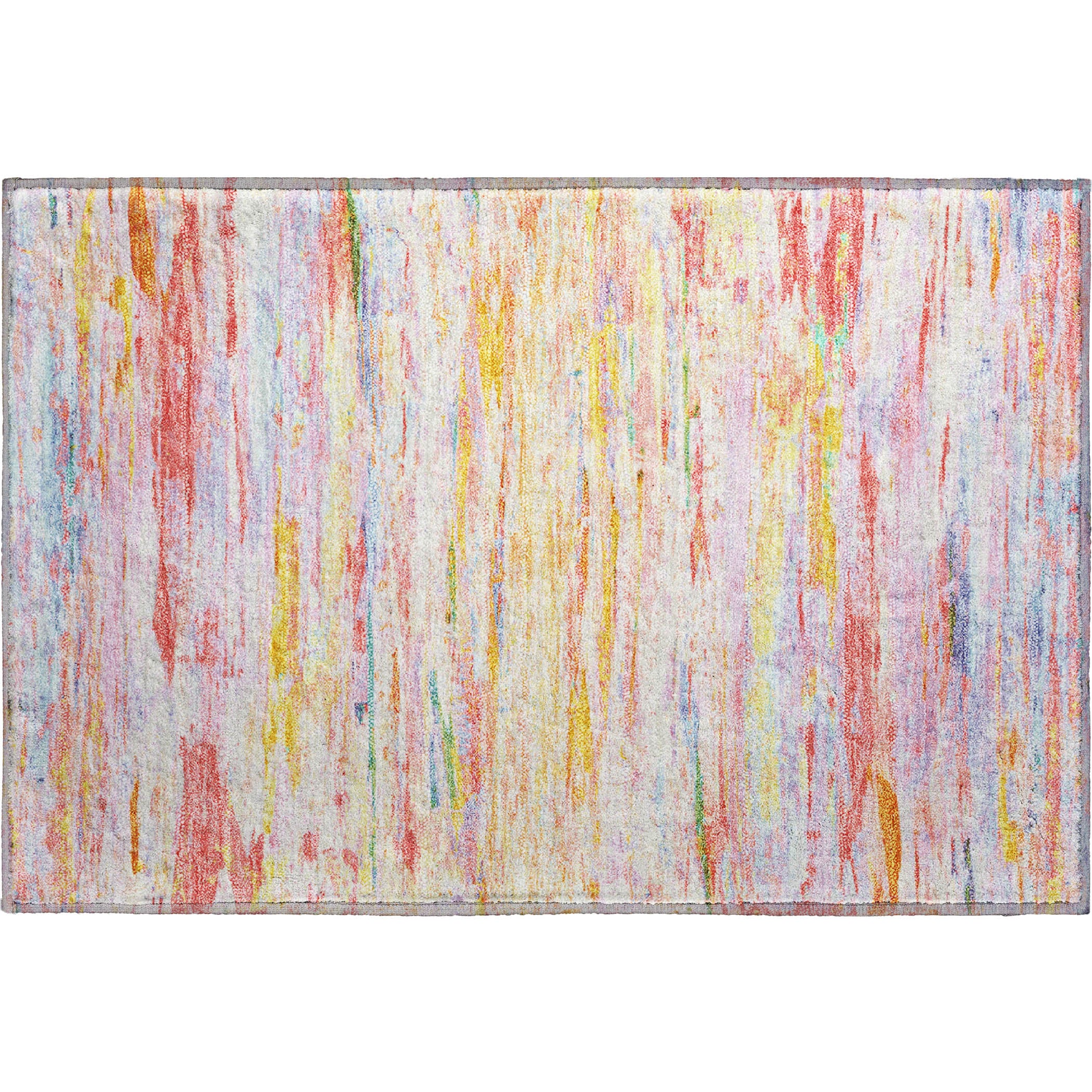 Sarajevo Machine Washable Transitional Coral Orange Rug 1'8" x 2'6" #shape_Rectangle