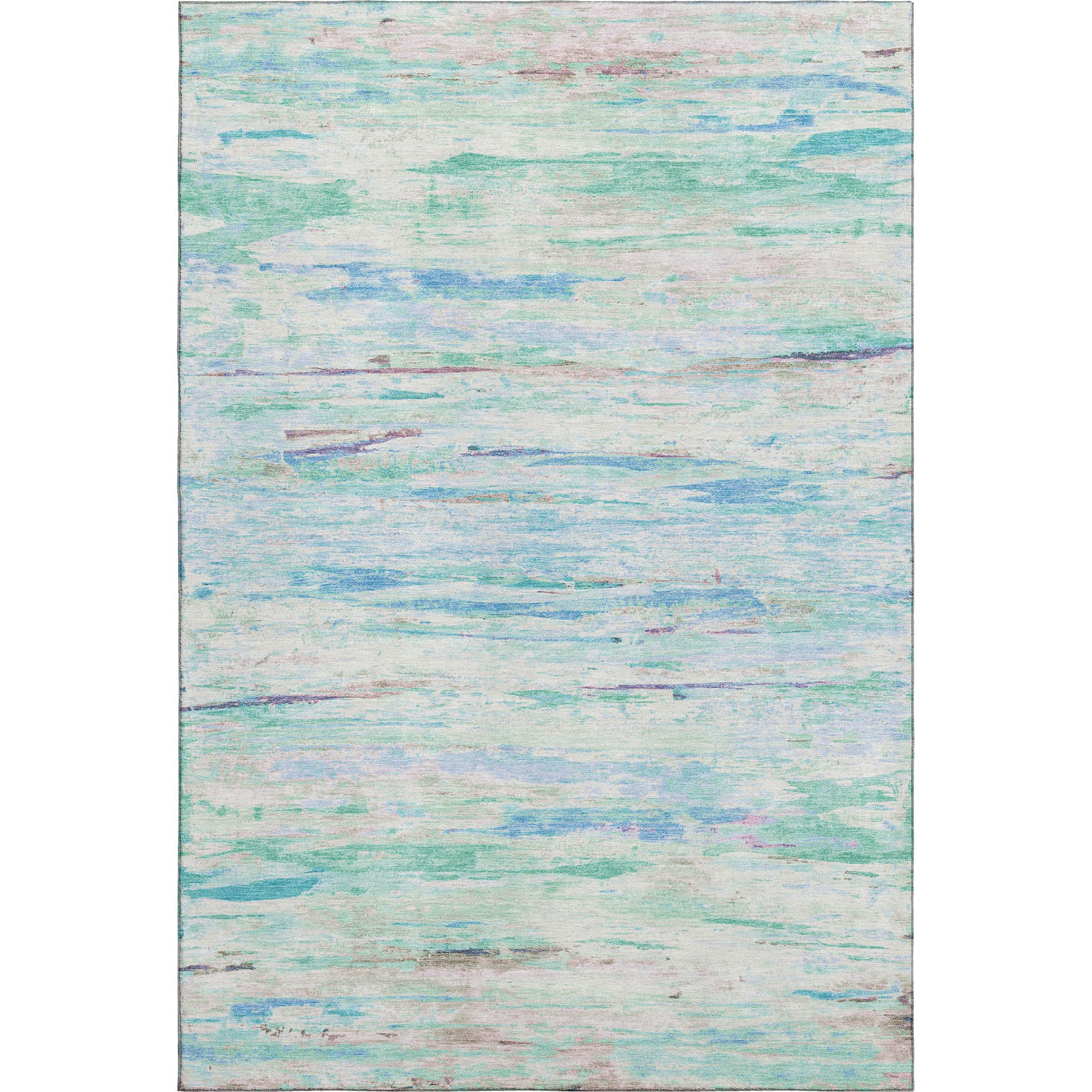Sarajevo Machine Washable Transitional Teal Rug 2'6" x 3'10" #shape_Rectangle
