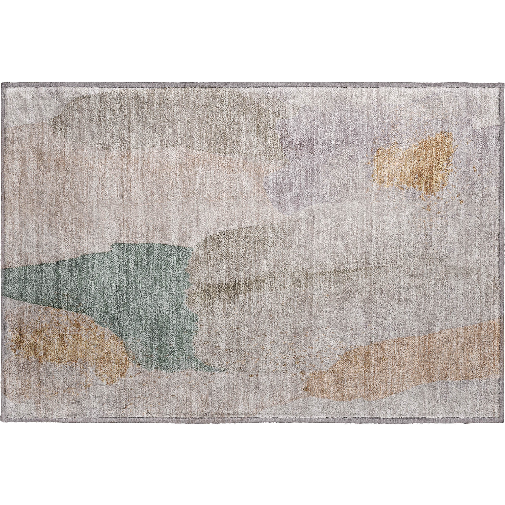 Mostar Machine Washable Transitional Copper Orange Rug 1'8" x 2'6" #shape_Rectangle