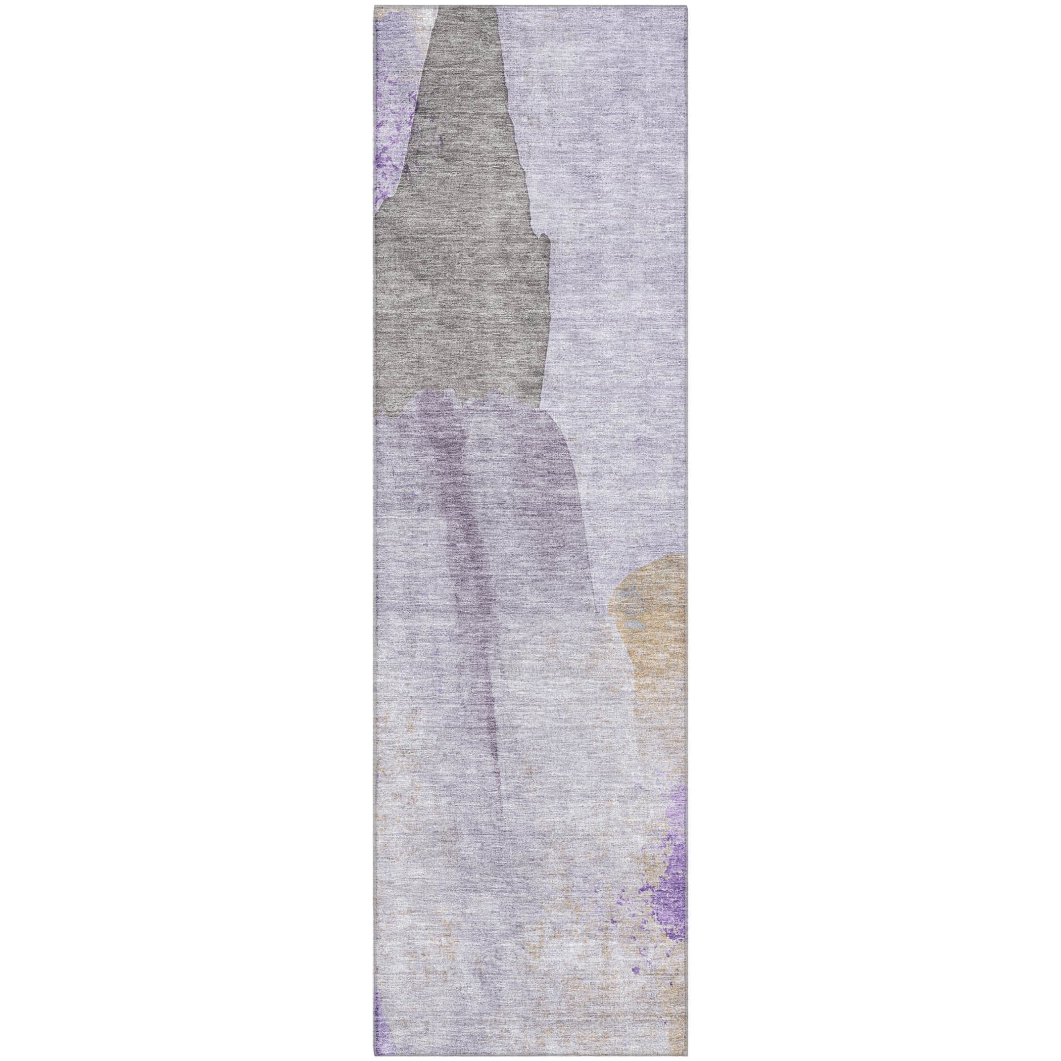 Mostar Machine Washable Transitional Lavender Purple Rug 2'3" x 7'6" #shape_Runner