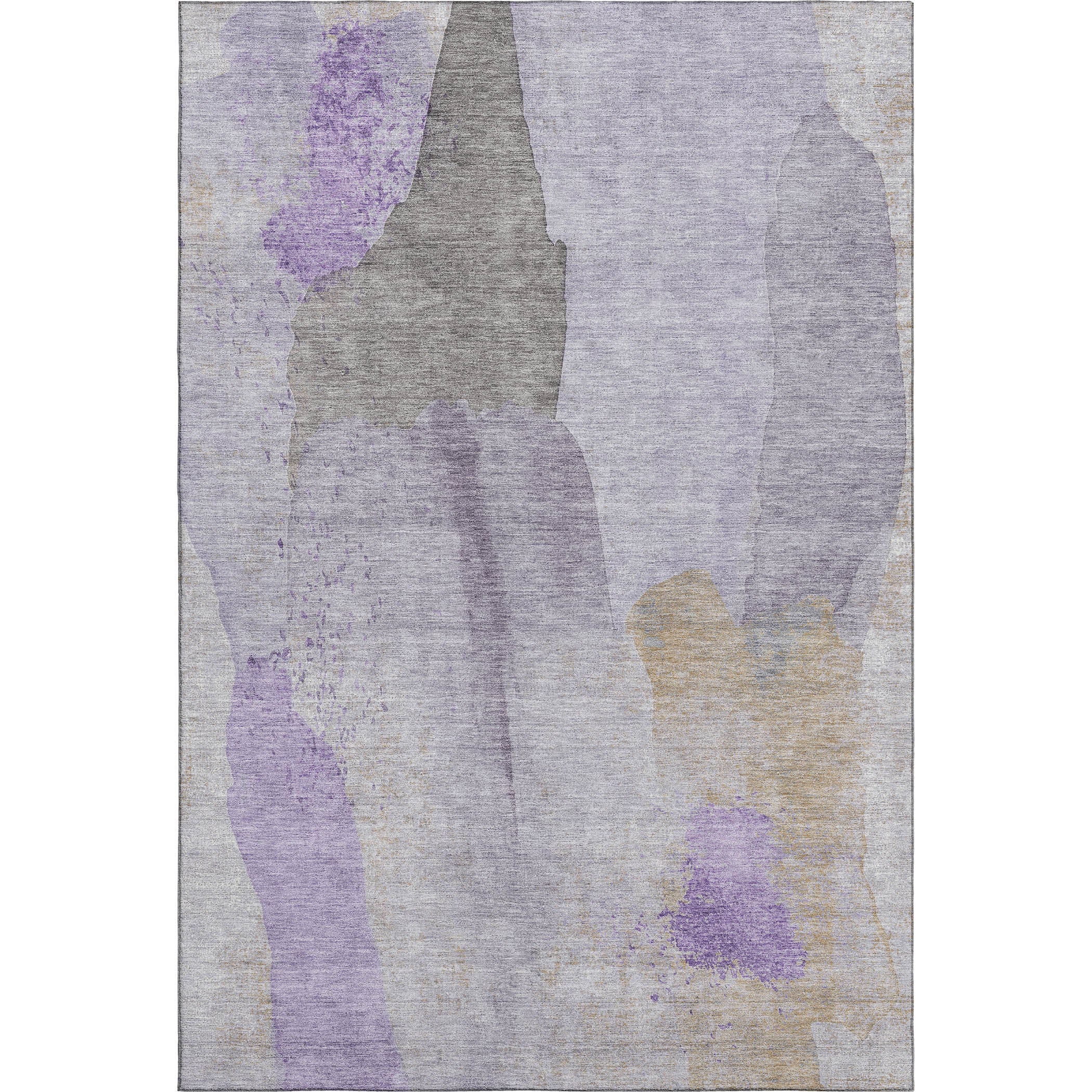Mostar Machine Washable Transitional Lavender Purple Rug 2'6" x 3'10" #shape_Rectangle