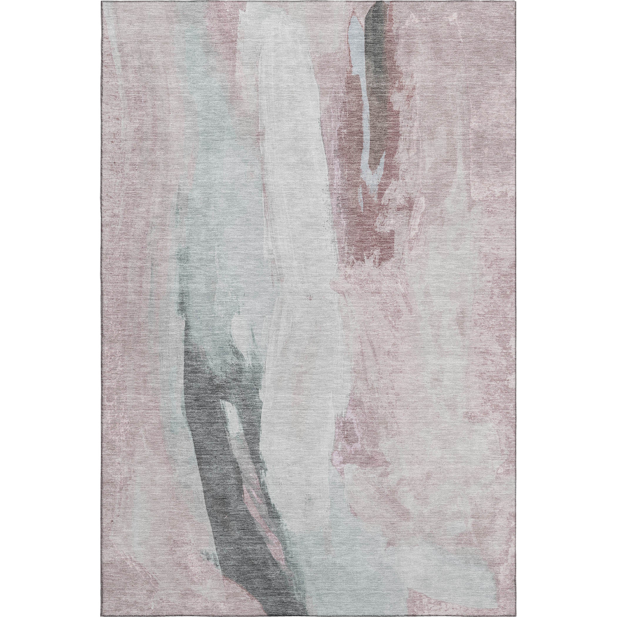 Rome Machine Washable Transitional Blush Pink Rug 2'6" x 3'10" #shape_Rectangle