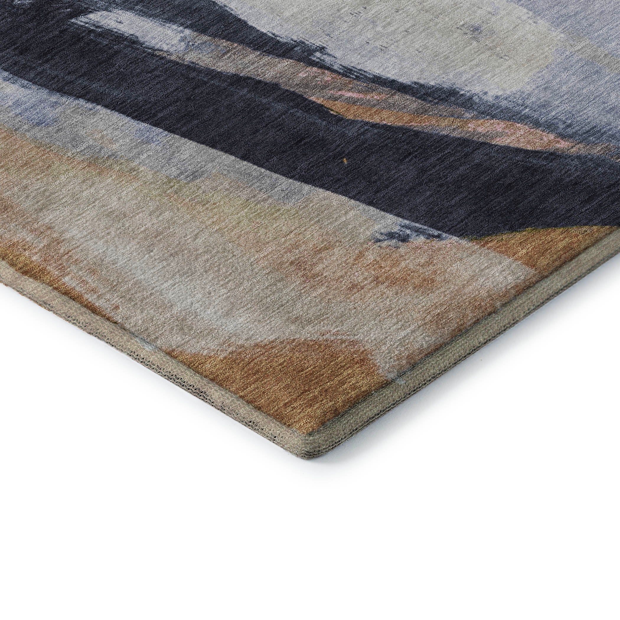 Rome Machine Washable Transitional Putty Ivory Rug 1'8" x 2'6" #shape_Rectangle