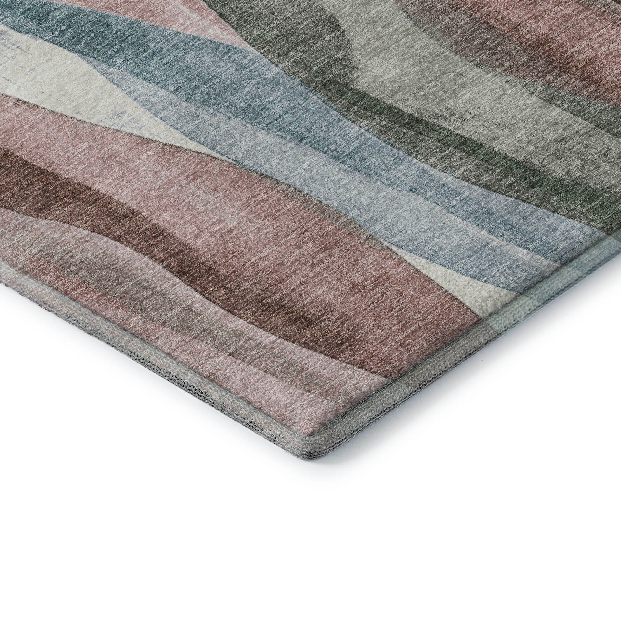 Santorini Machine Washable Transitional Salmon Orange Rug 1'8" x 2'6" #shape_Rectangle