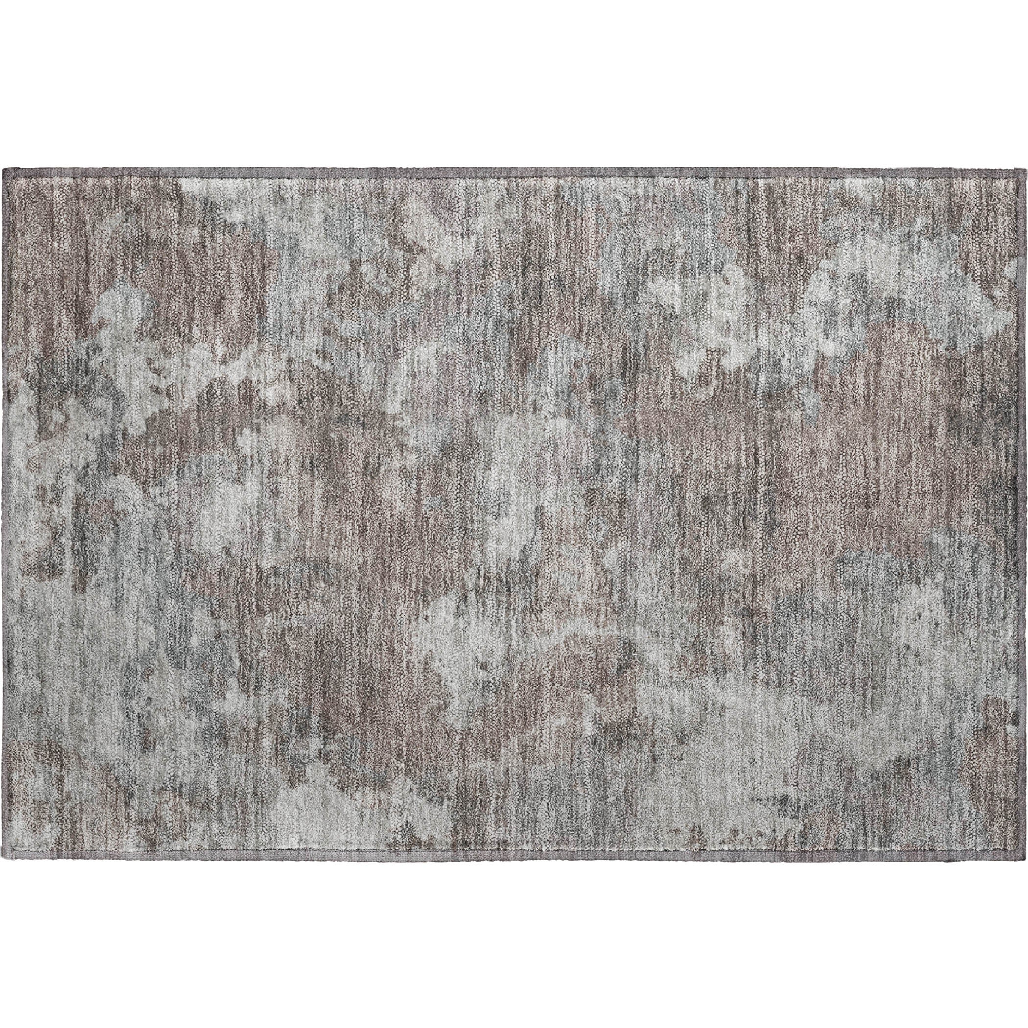 Chiang Mai Machine Washable Transitional Brown Rug 1'8" x 2'6" #shape_Rectangle