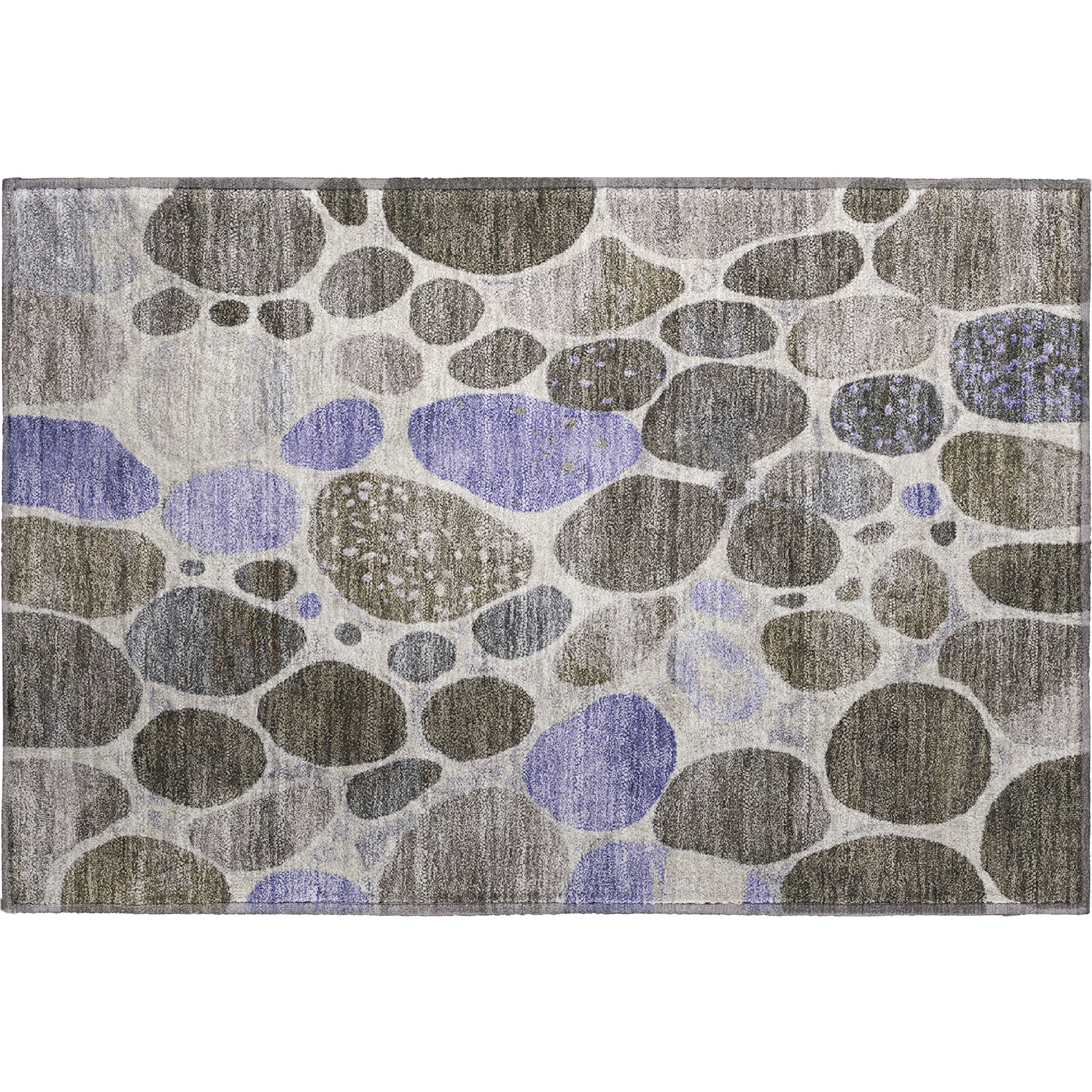 Ghent Machine Washable Transitional Chocolate Brown Rug 1'8" x 2'6" #shape_Rectangle