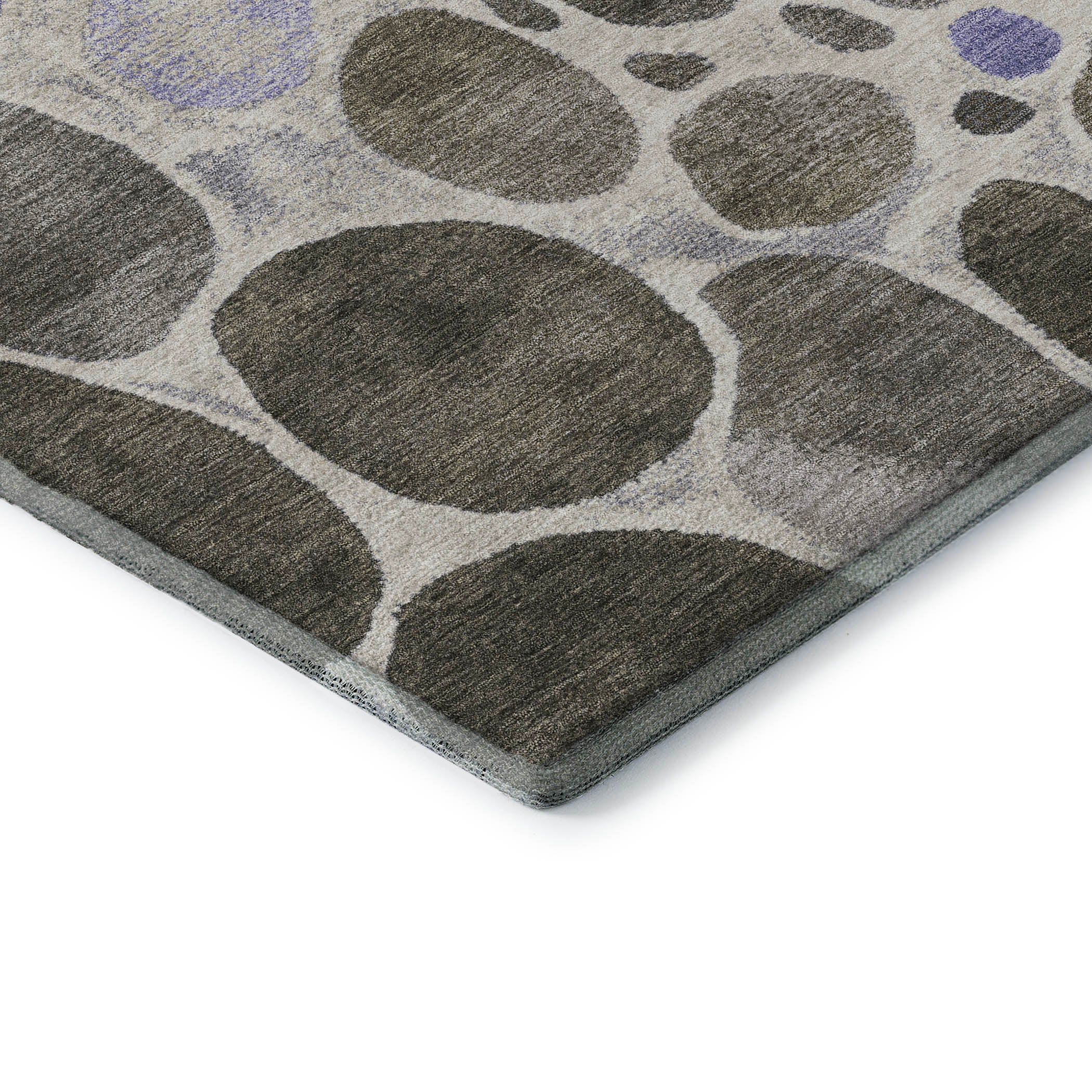 Ghent Machine Washable Transitional Chocolate Brown Rug 1'8" x 2'6" #shape_Rectangle