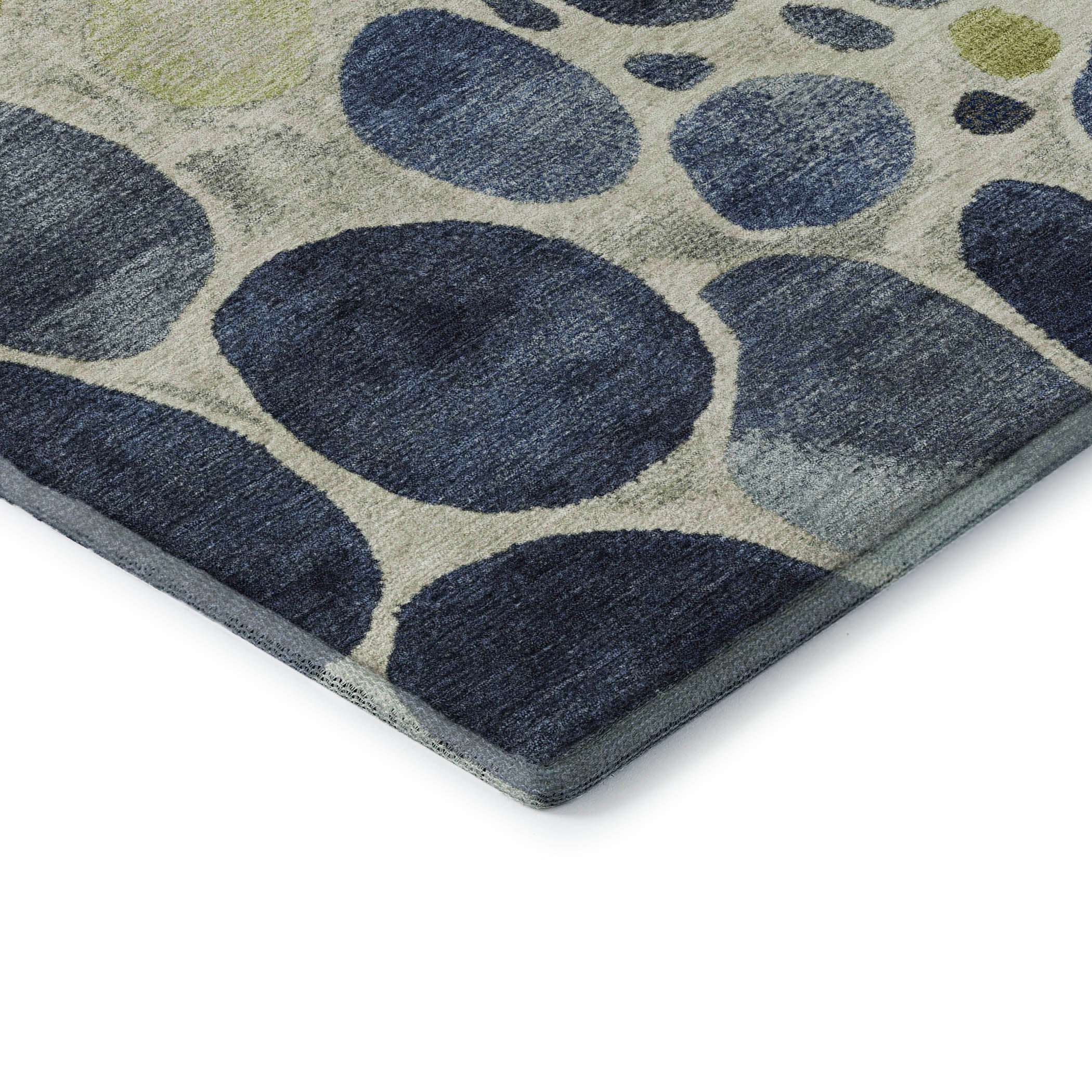 Ghent Machine Washable Transitional Denim Blue Rug 1'8" x 2'6" #shape_Rectangle
