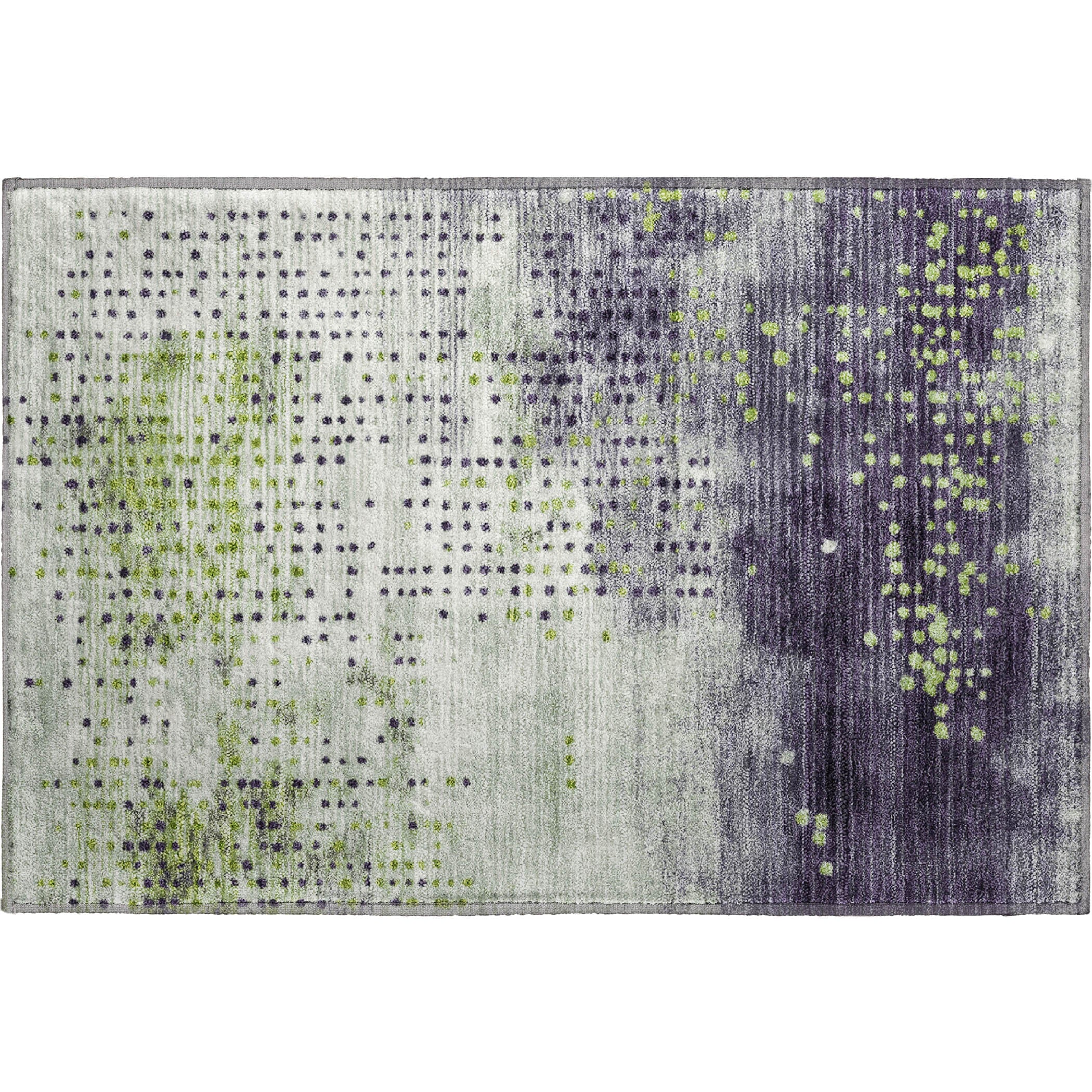 Salzburg Machine Washable Transitional Aloe Green Rug 1'8" x 2'6" #shape_Rectangle