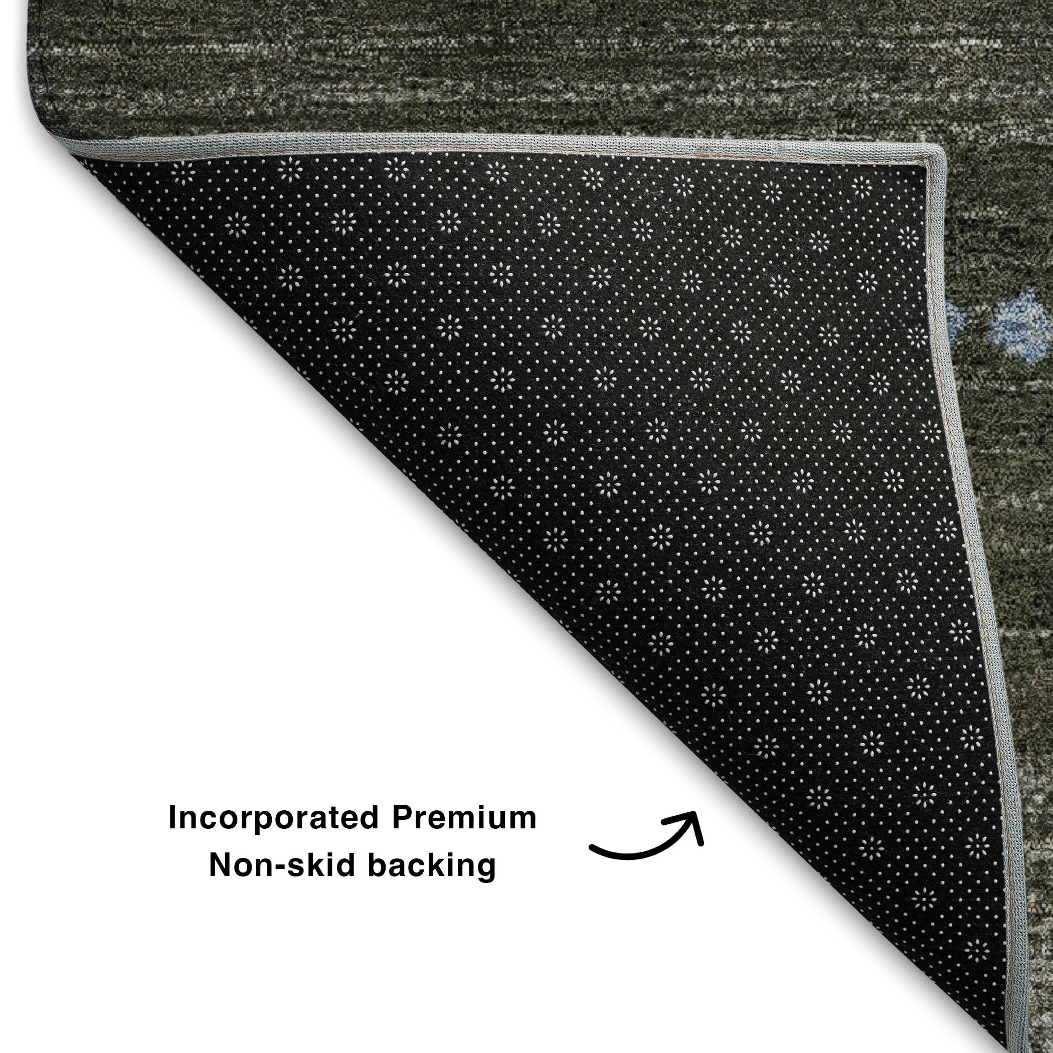 Salzburg Machine Washable Transitional Denim Blue Rug 1'8" x 2'6" #shape_Rectangle
