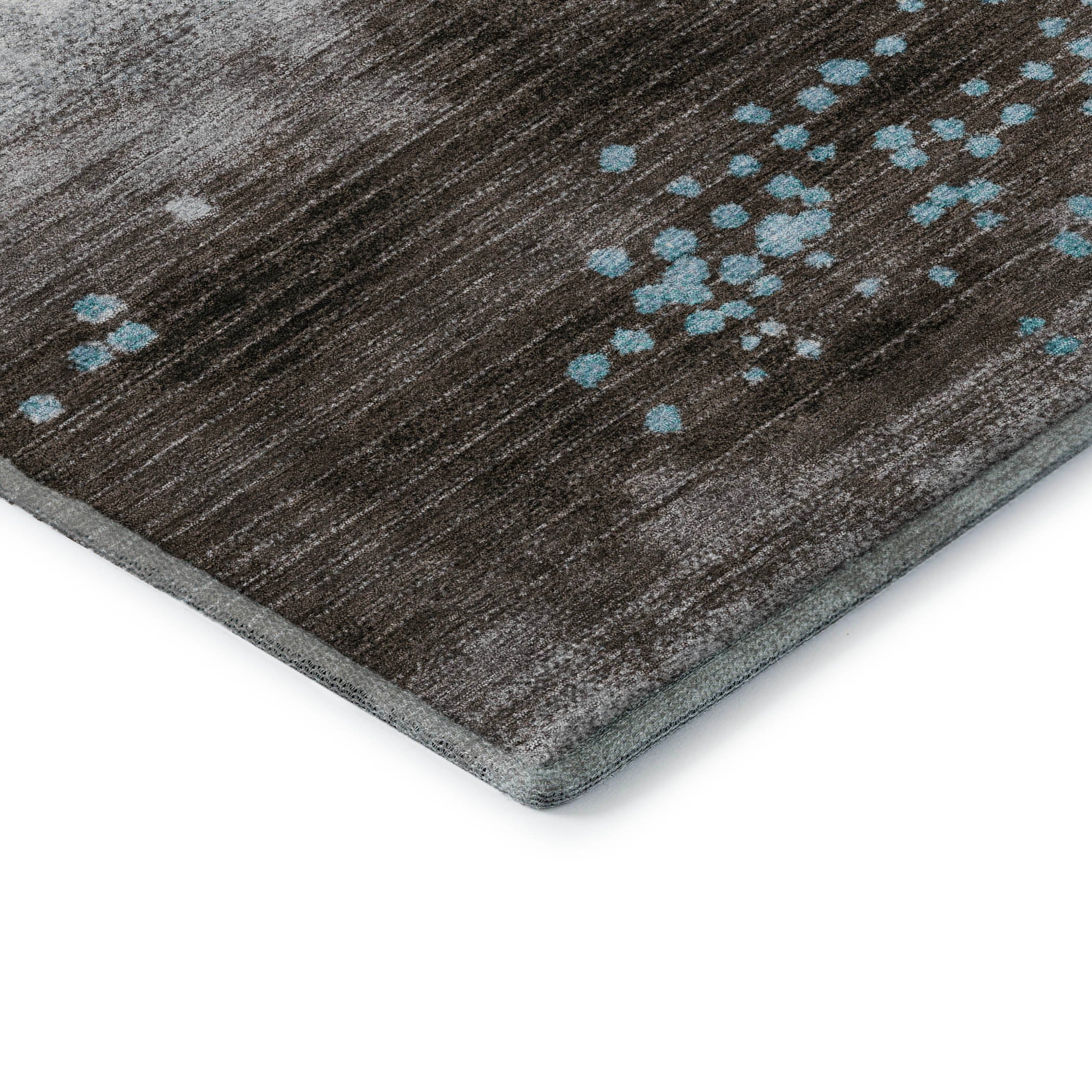 Salzburg Machine Washable Transitional Teal Rug 1'8" x 2'6" #shape_Rectangle