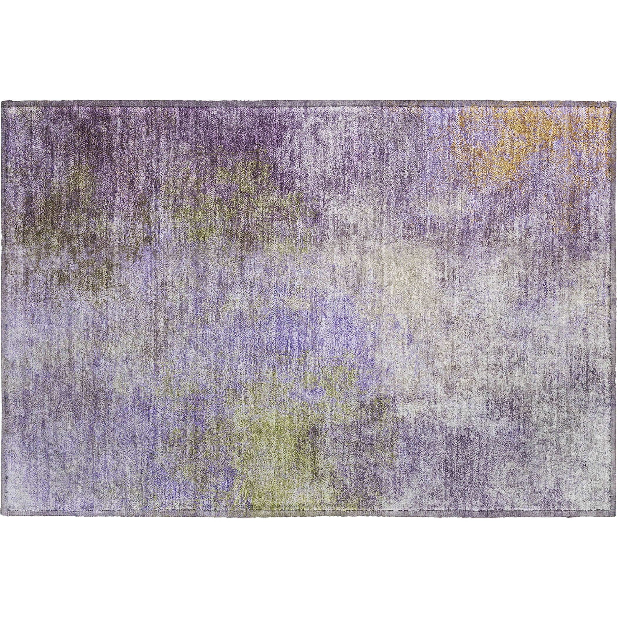 Bergen Machine Washable Transitional Purple Rug 1'8" x 2'6" #shape_Rectangle