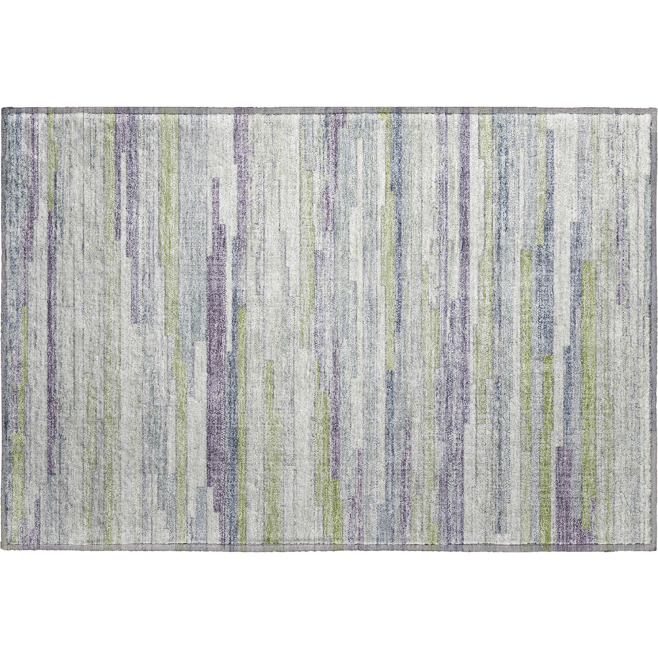 Seville Machine Washable Transitional Aloe Green Rug 1'8" x 2'6" #shape_Rectangle