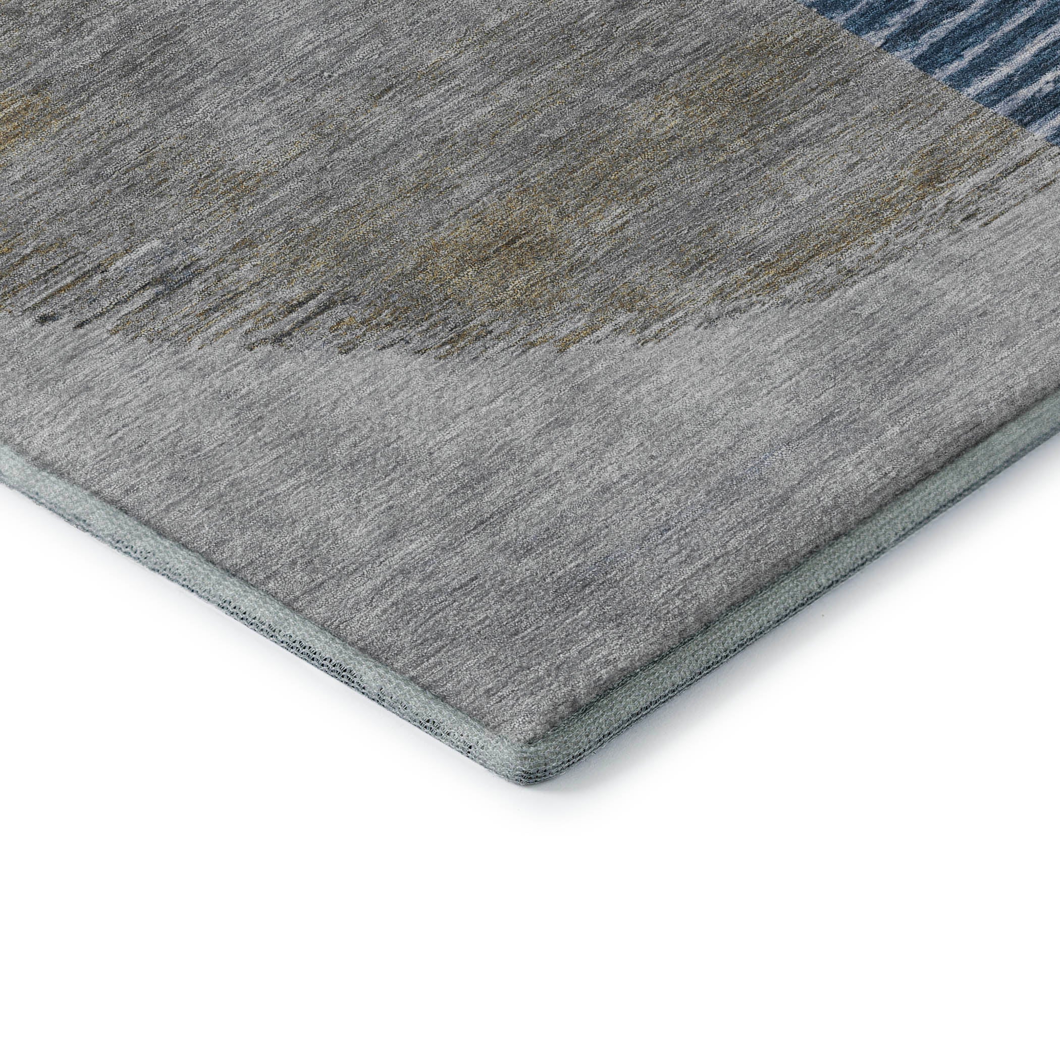 Valletta Machine Washable Transitional Denim Blue Rug 1'8" x 2'6" #shape_Rectangle