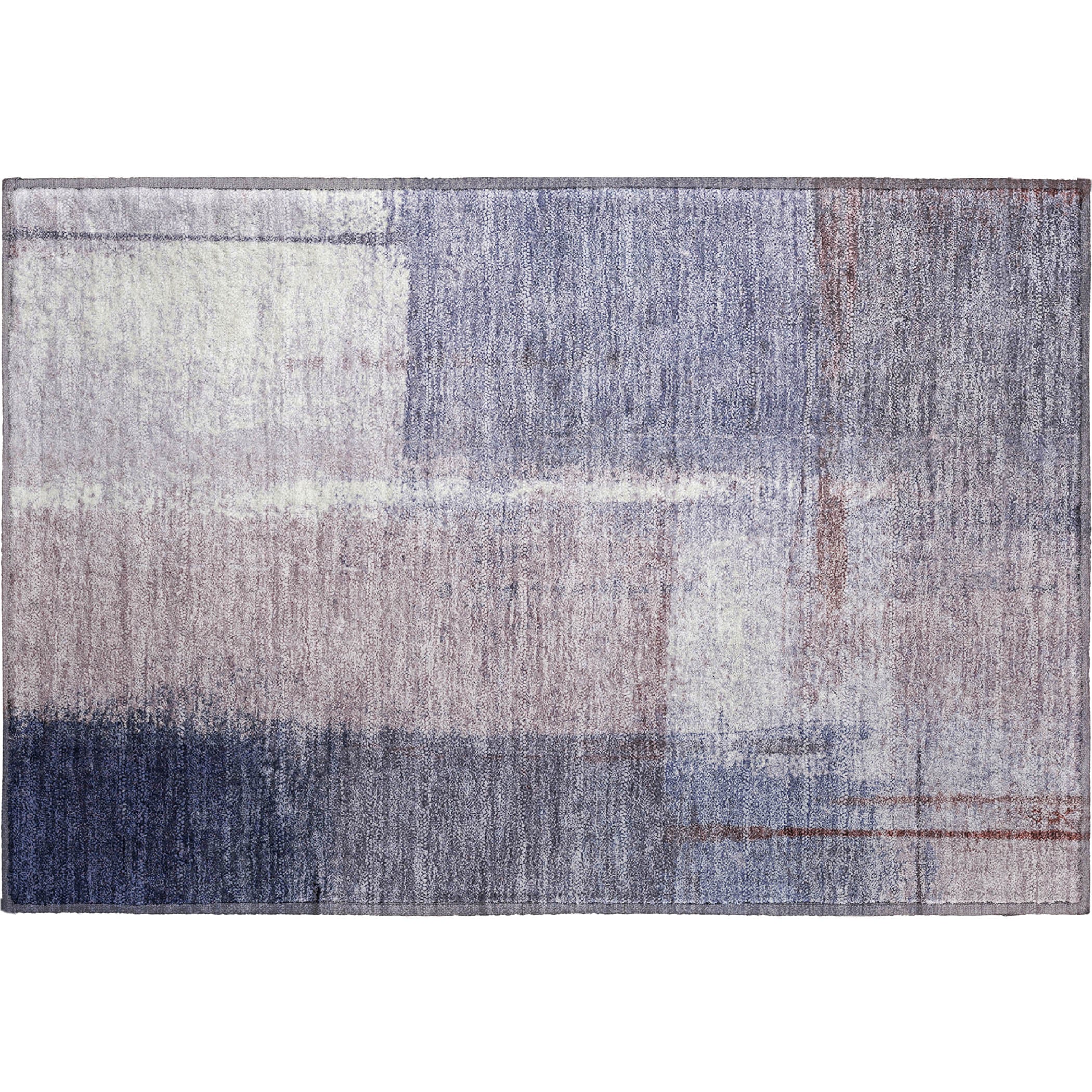 Tbilisi Machine Washable Transitional Lavender Purple Rug 1'8" x 2'6" #shape_Rectangle