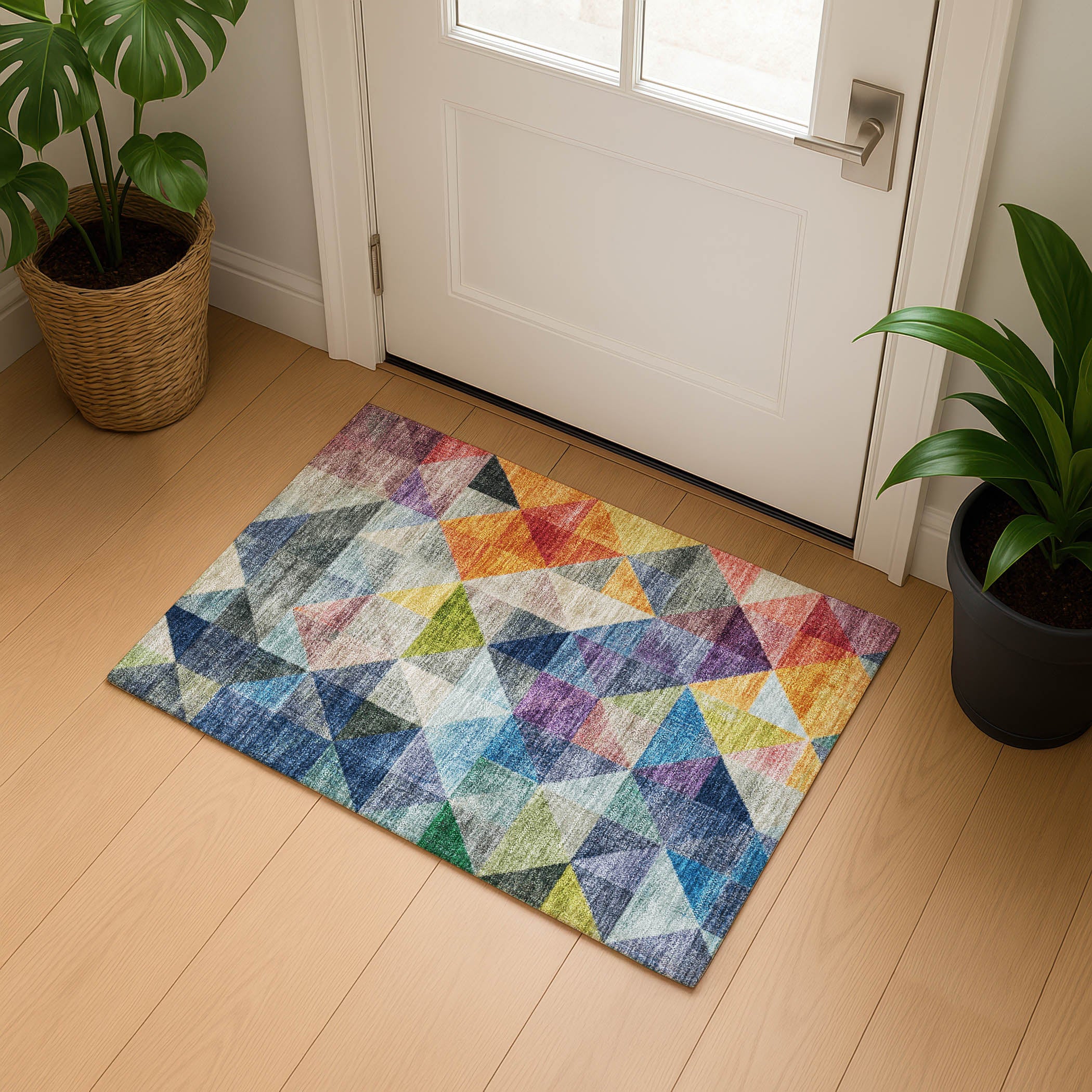 Lisbon Machine Washable Transitional Putty Ivory Rug 1'8" x 2'6" #shape_Rectangle