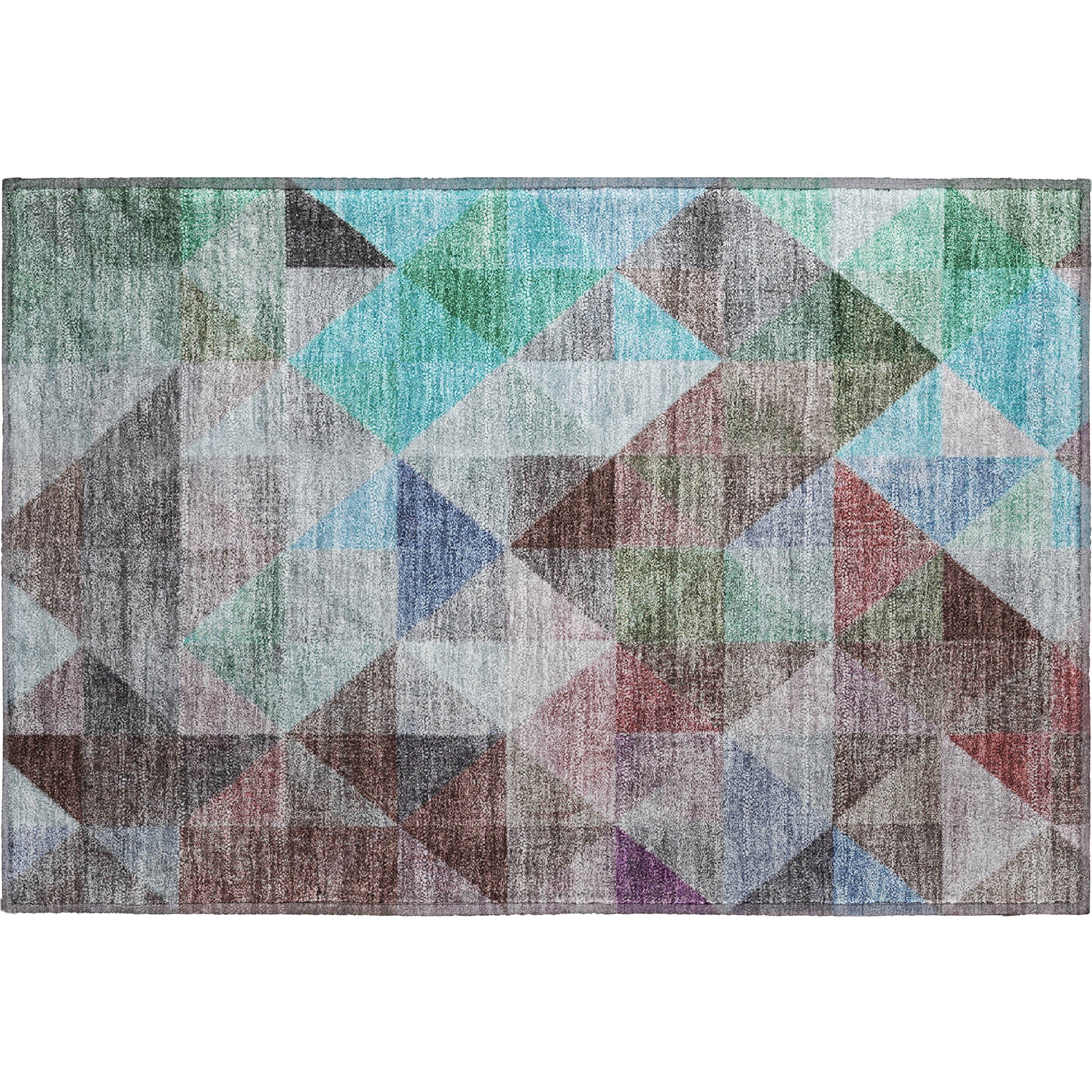 Lisbon Machine Washable Transitional Silver Gray Rug 1'8" x 2'6" #shape_Rectangle
