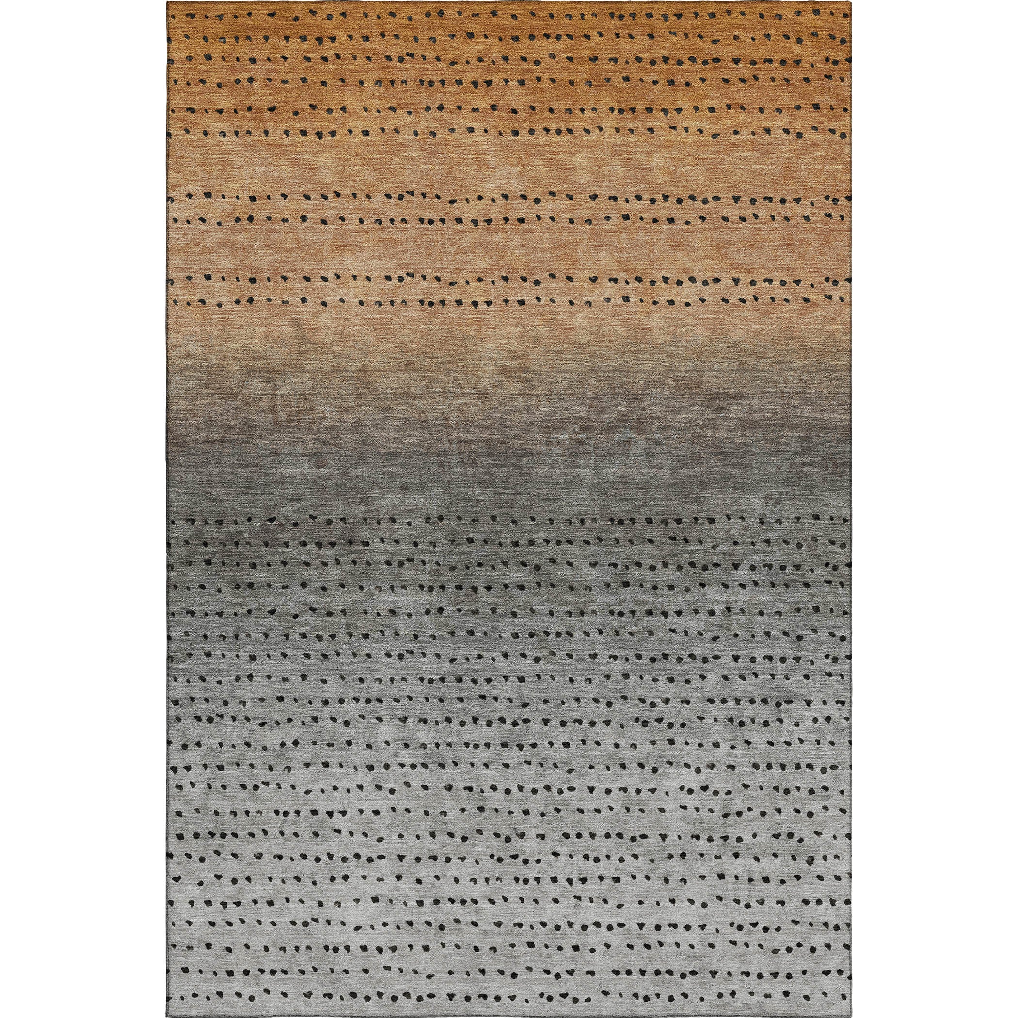 Luang Prabang Machine Washable Transitional Copper Orange Rug 2'6" x 3'10" #shape_Rectangle