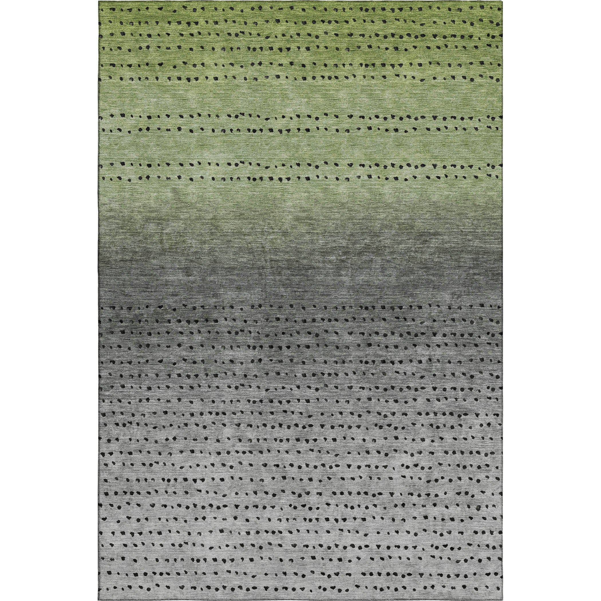 Luang Prabang Machine Washable Transitional Fern Green Rug 2'6" x 3'10" #shape_Rectangle