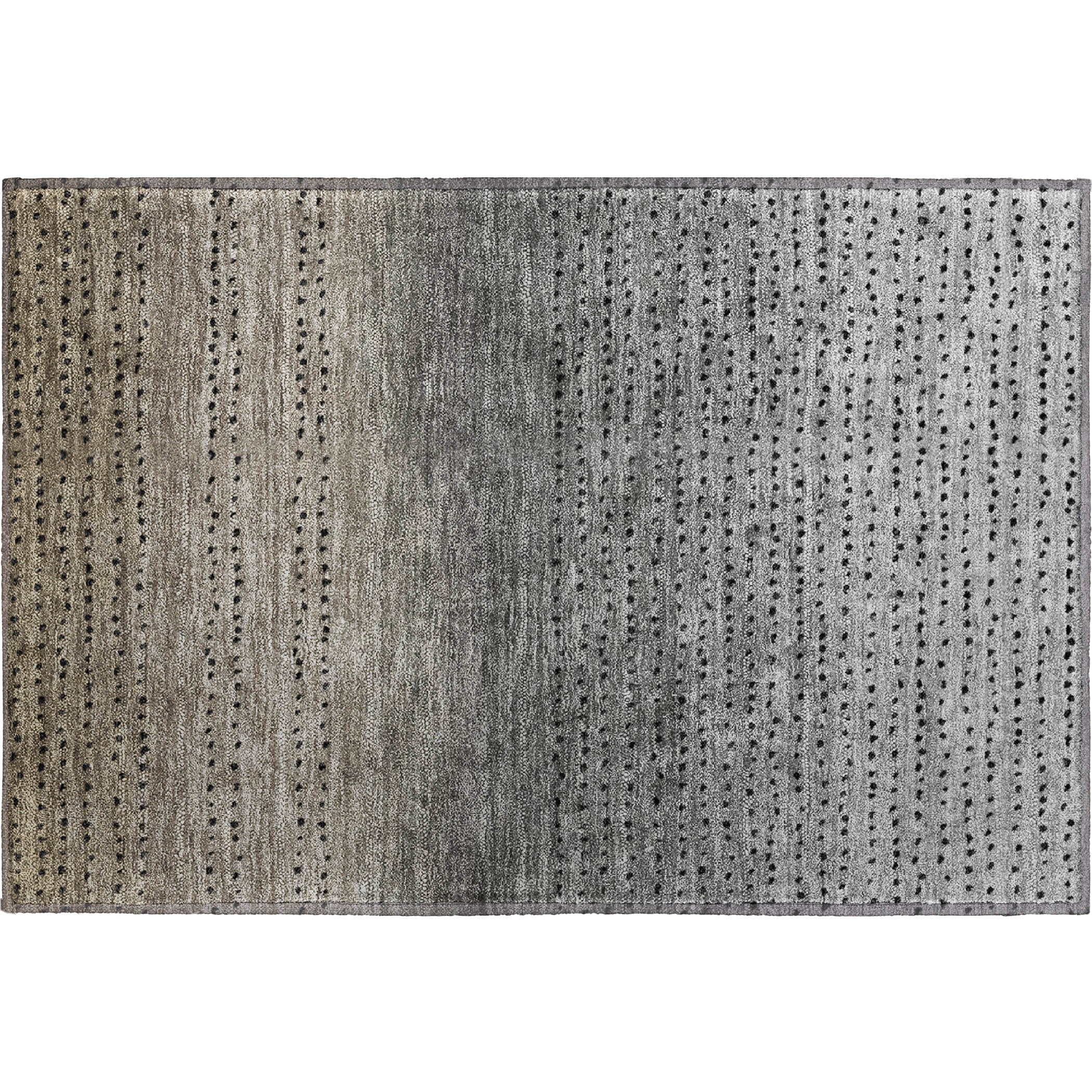 Luang Prabang Machine Washable Transitional Taupe Brown Rug 1'8" x 2'6" #shape_Rectangle