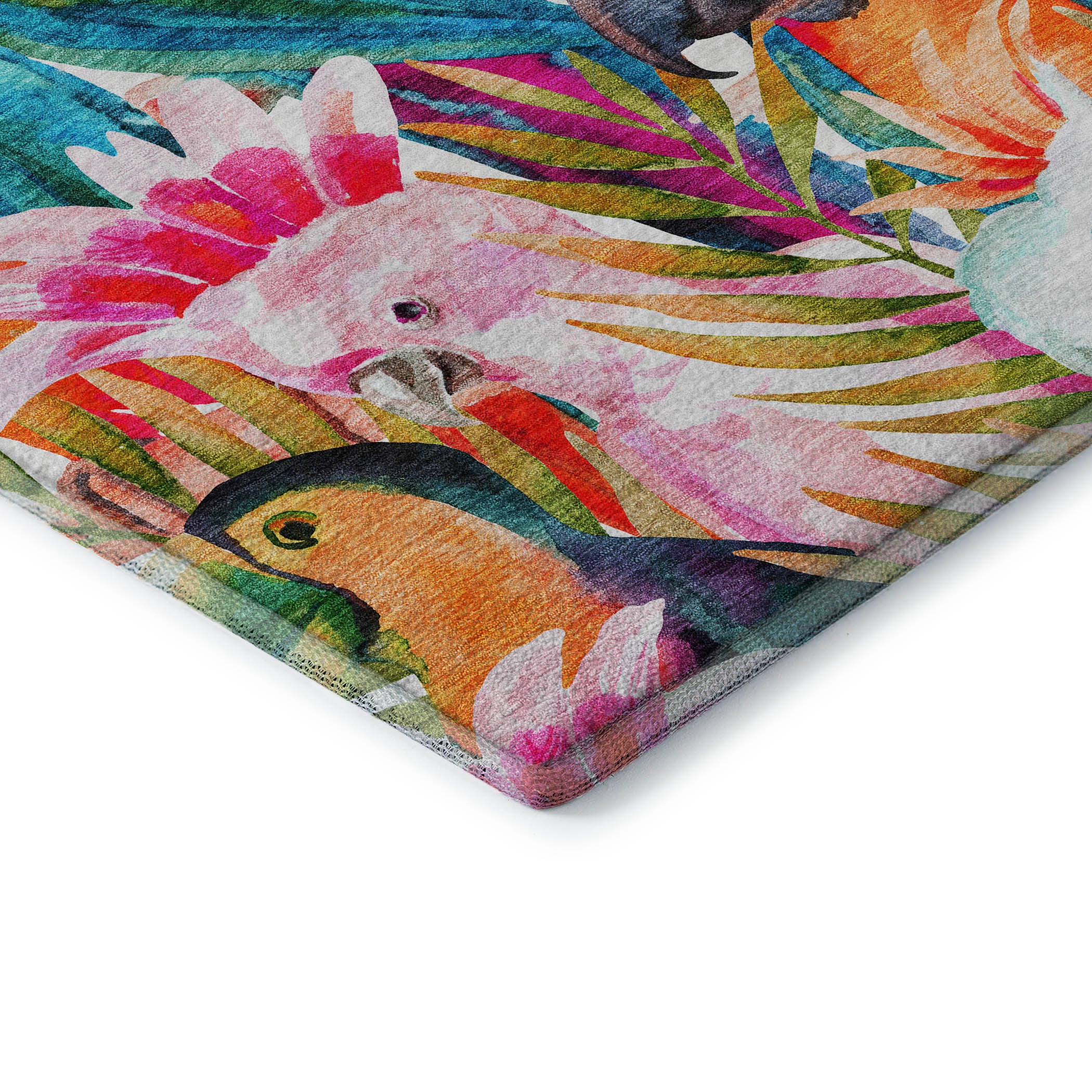 Sarajevo Machine Washable Tropical Multi Rug 1'8" x 2'6" #shape_Rectangle
