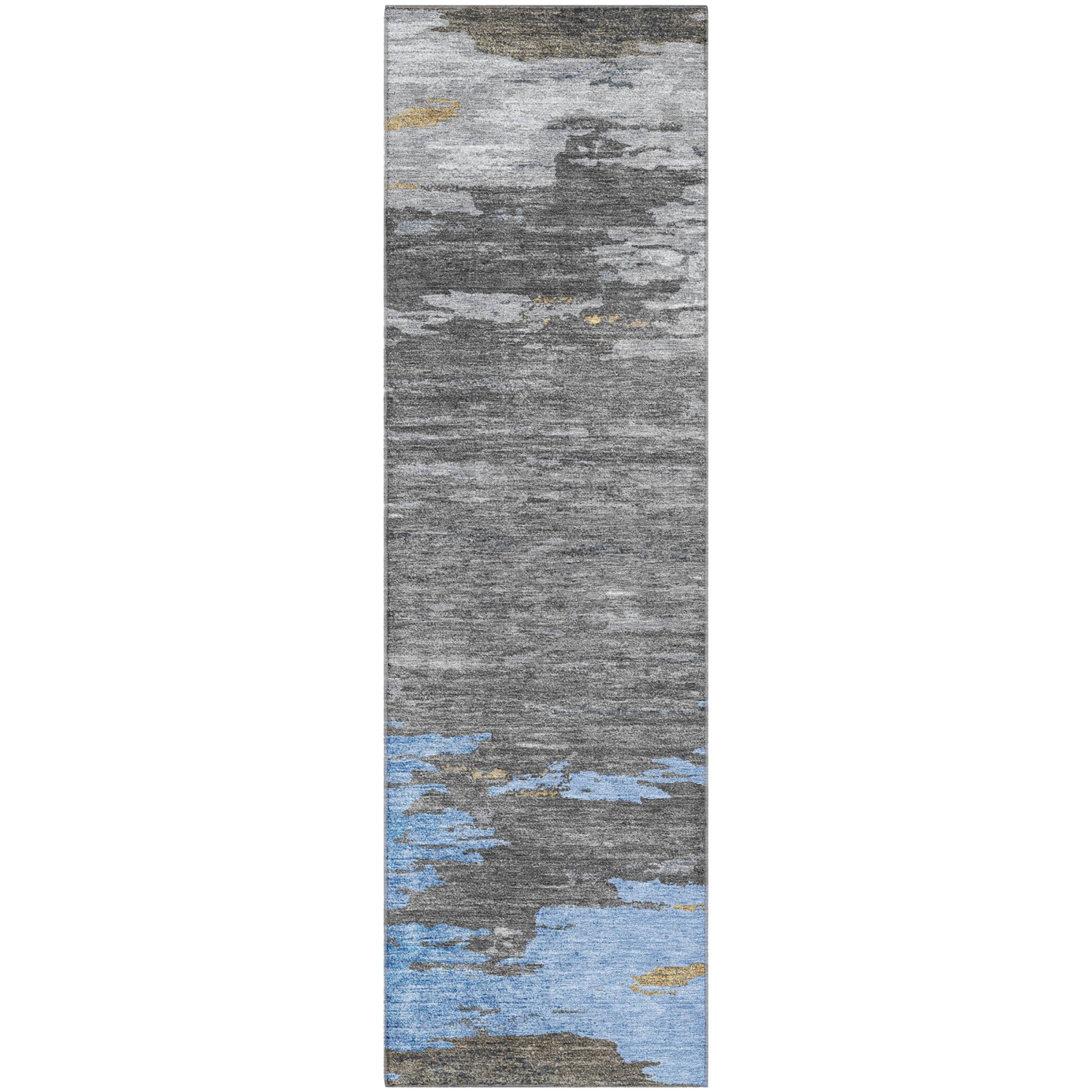 Jaipur Machine Washable Transitional Denim Blue Rug 2'3" x 7'6" #shape_Runner