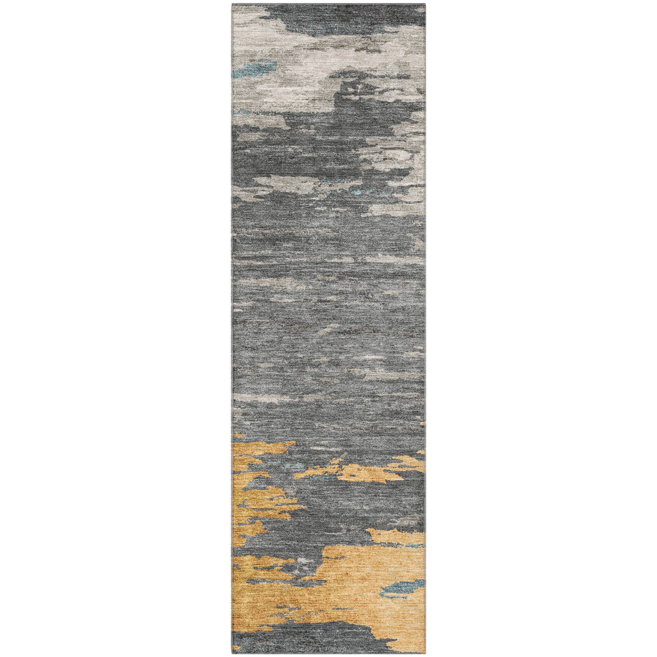 Jaipur Machine Washable Transitional Gold Rug 2'3" x 7'6" #shape_Runner