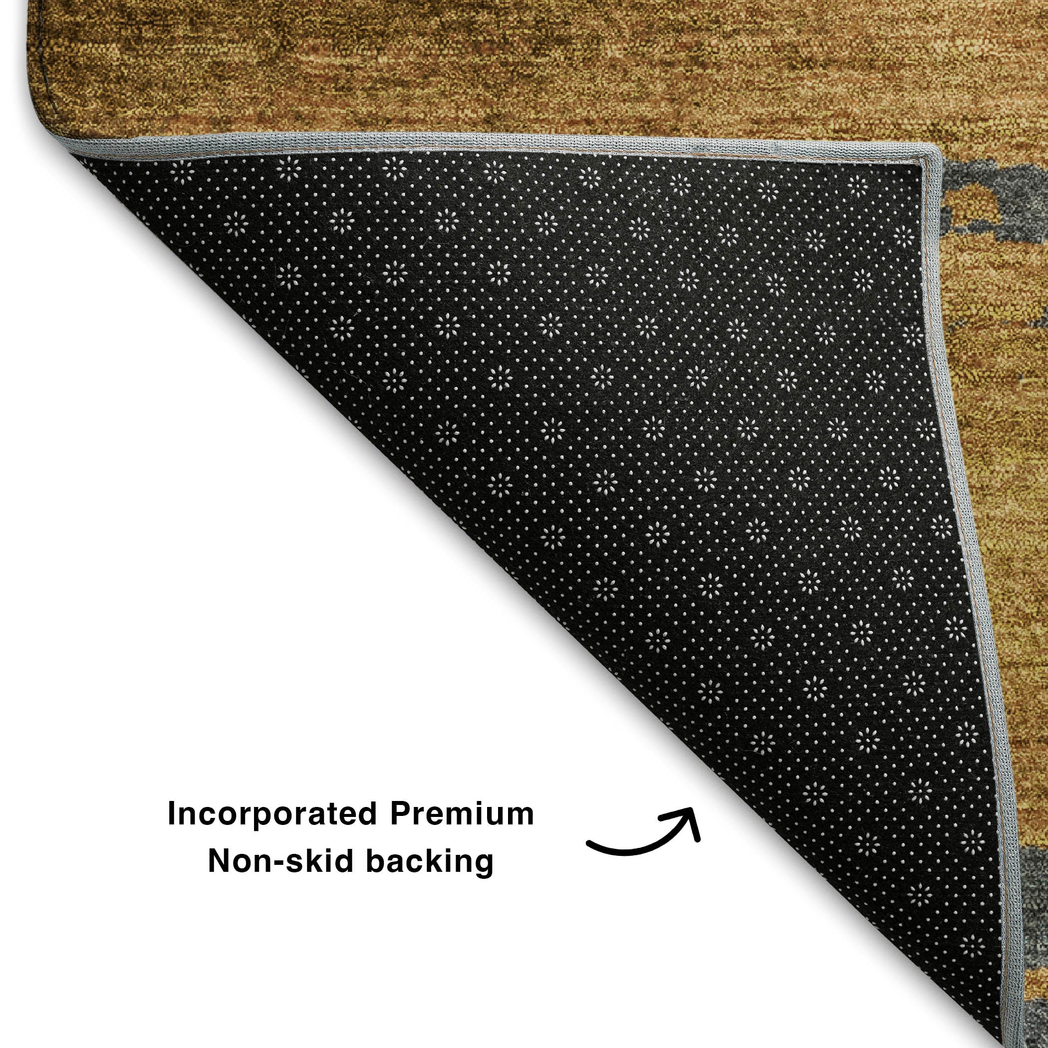 Jaipur Machine Washable Transitional Gold Rug 1'8" x 2'6" #shape_Rectangle