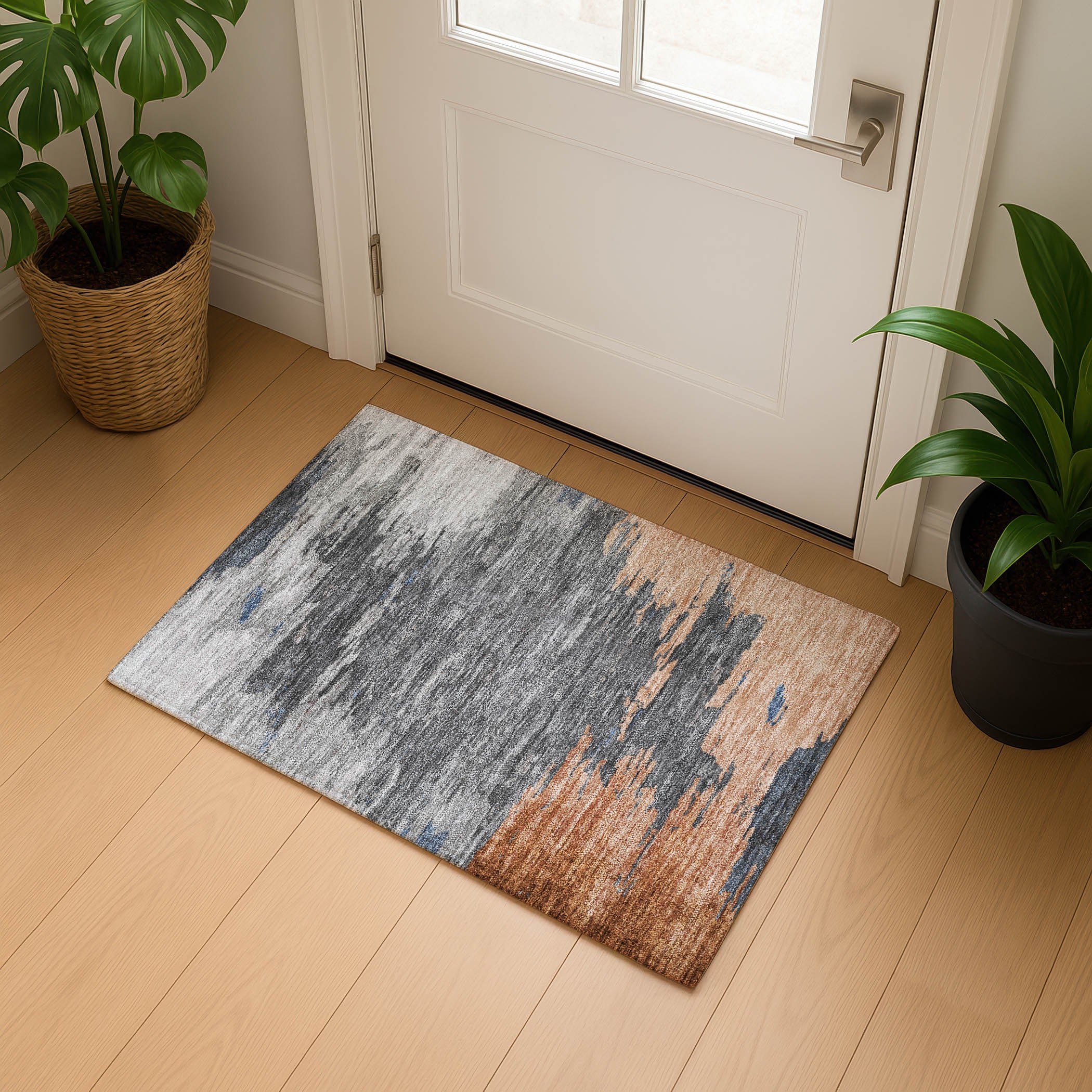 Jaipur Machine Washable Transitional Paprika Orange Rug 1'8" x 2'6" #shape_Rectangle