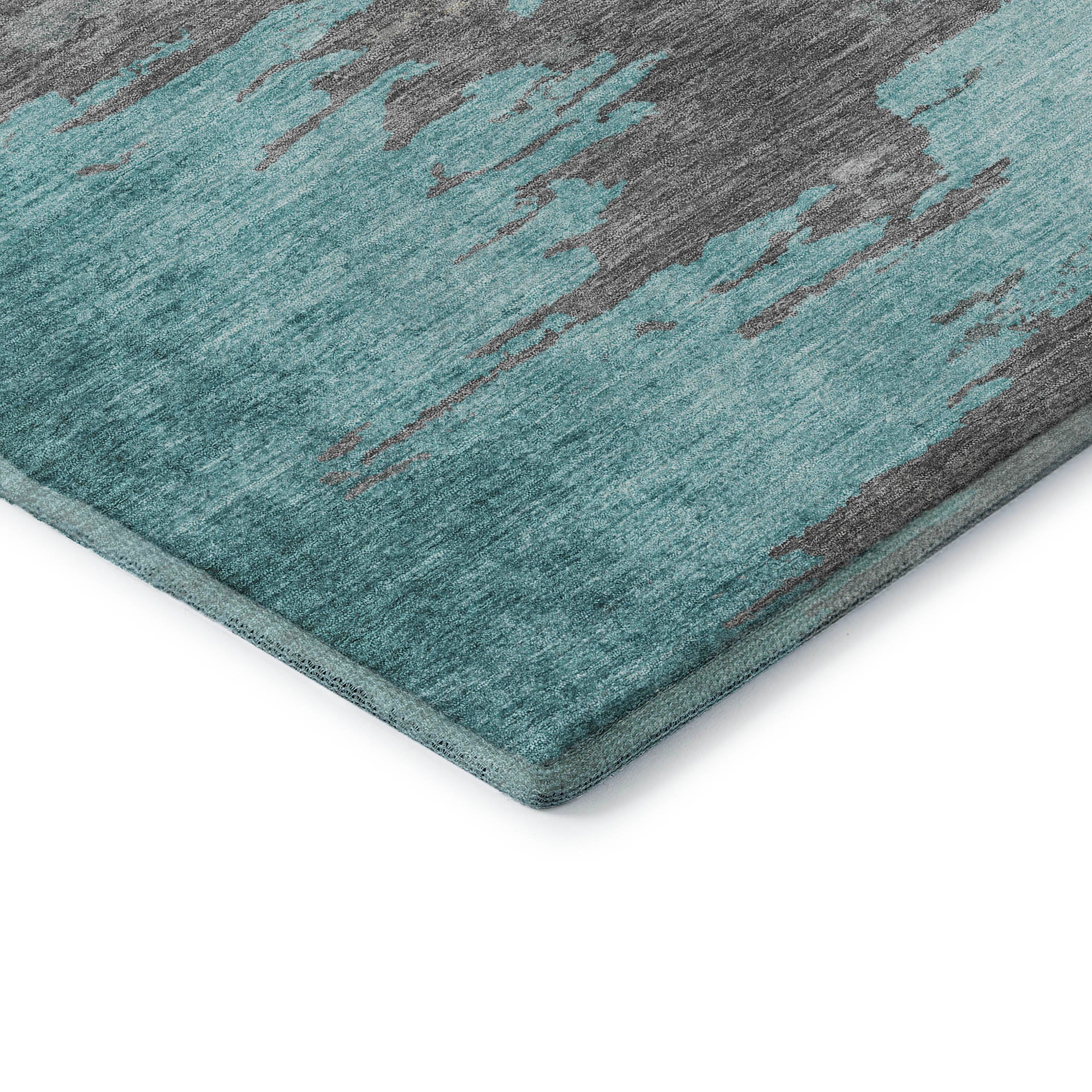 Jaipur Machine Washable Transitional Teal Rug 1'8" x 2'6" #shape_Rectangle