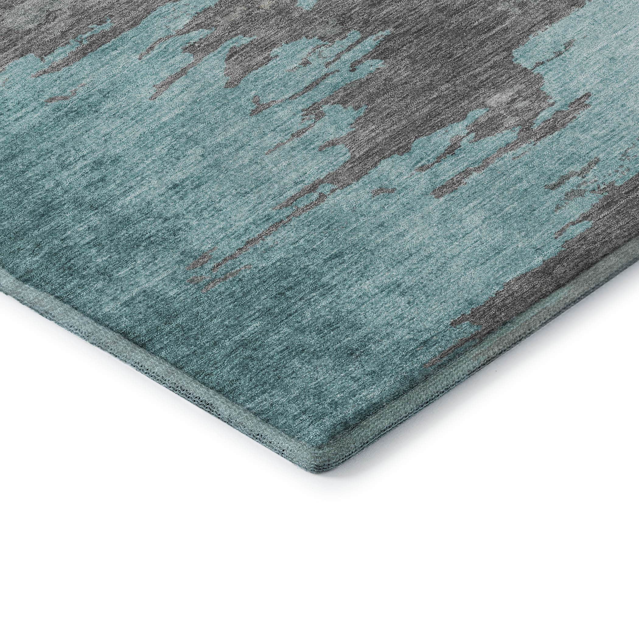 Jaipur Machine Washable Transitional Teal Rug 1'8" x 2'6" #shape_Rectangle