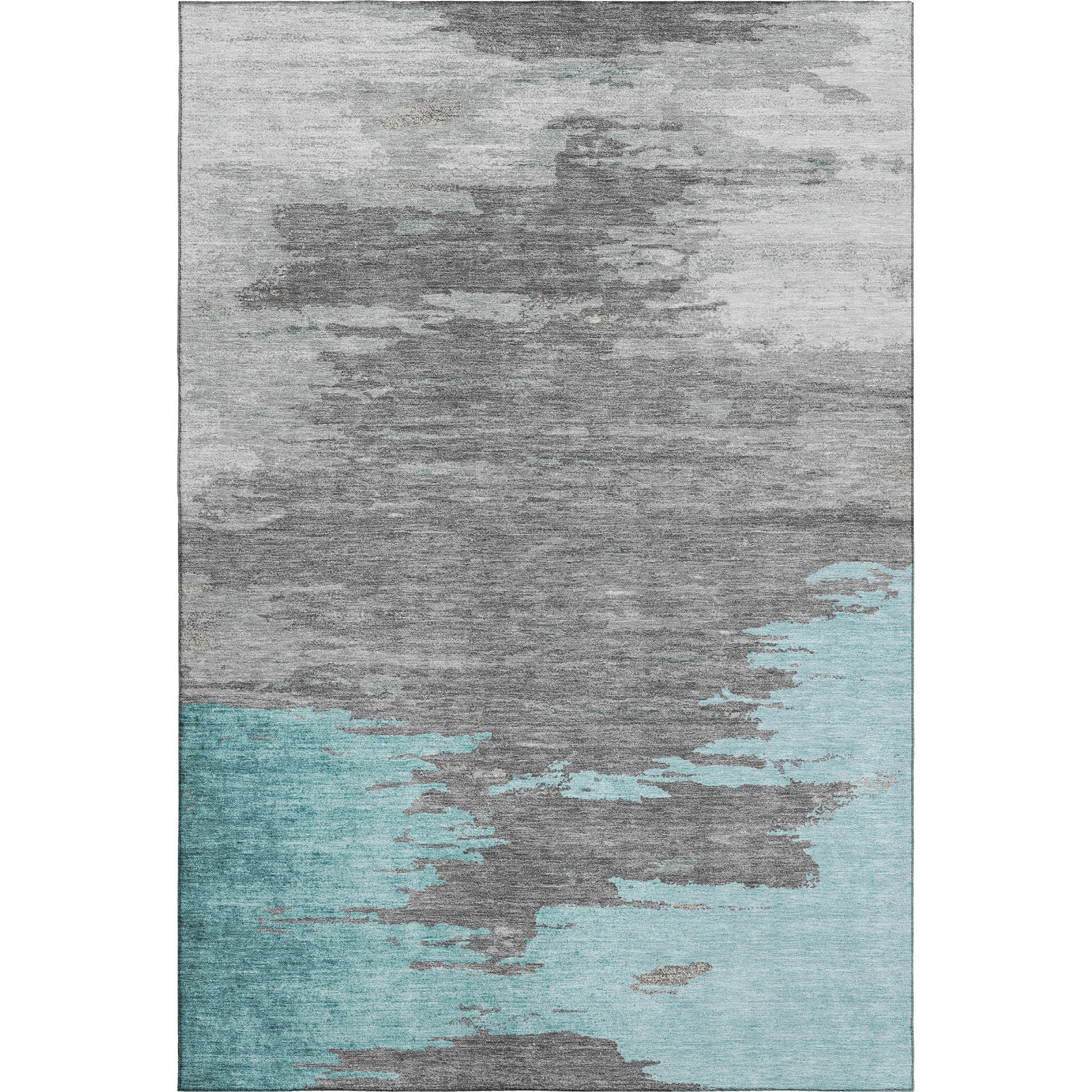 Jaipur Machine Washable Transitional Teal Rug 2'6" x 3'10" #shape_Rectangle