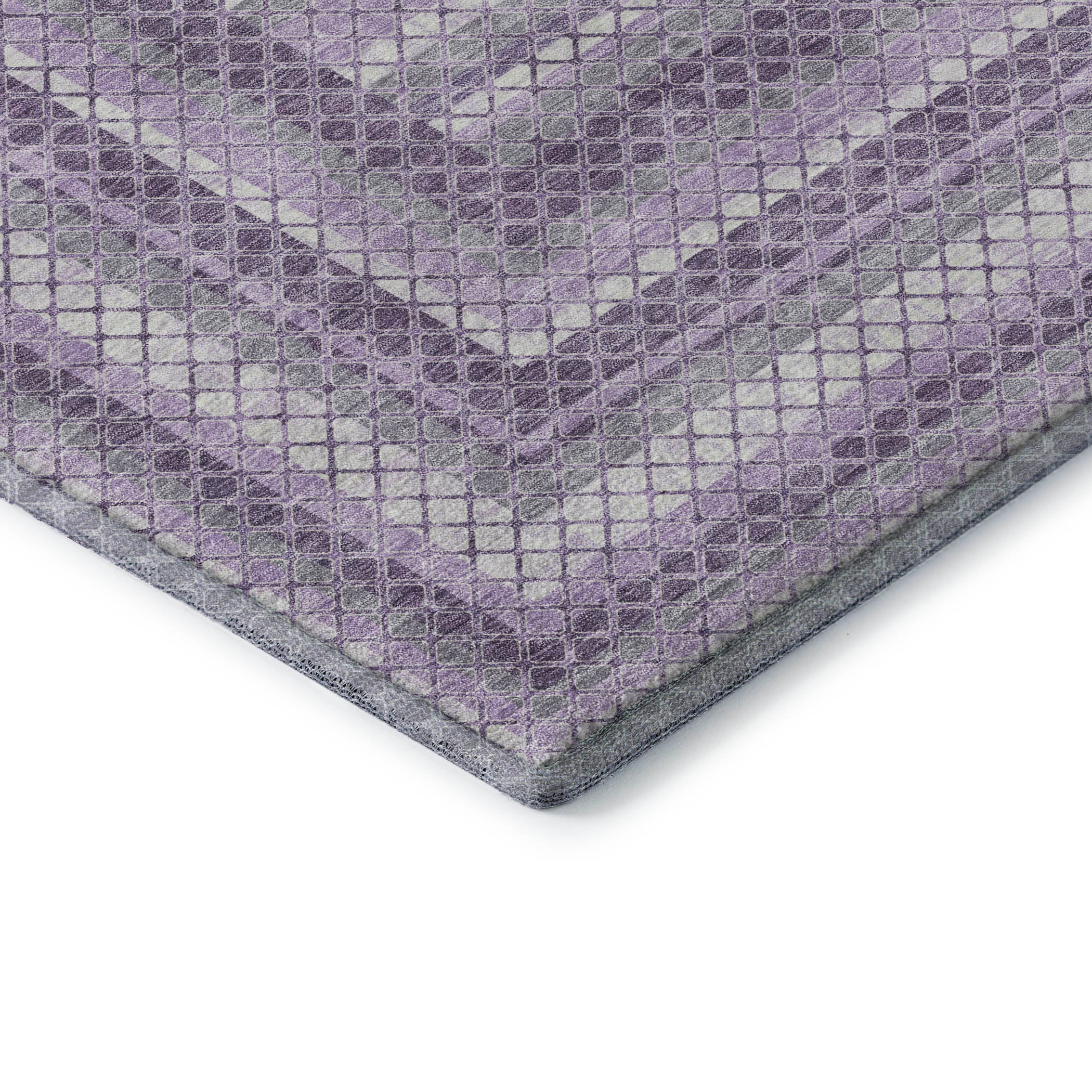 Mostar Machine Washable Transitional Lavender Purple Rug 1'8" x 2'6" #shape_Rectangle
