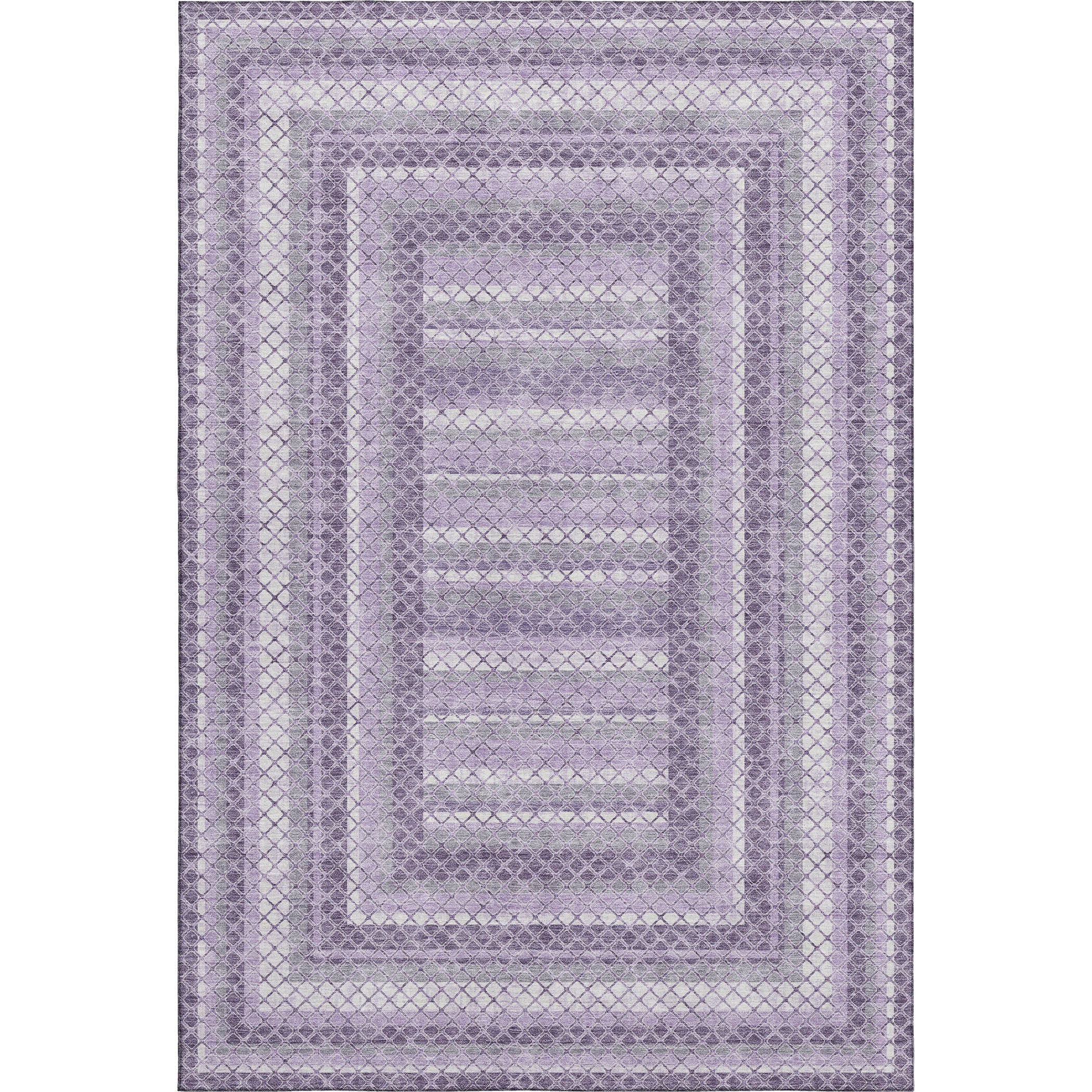 Mostar Machine Washable Transitional Lavender Purple Rug 2'6" x 3'10" #shape_Rectangle