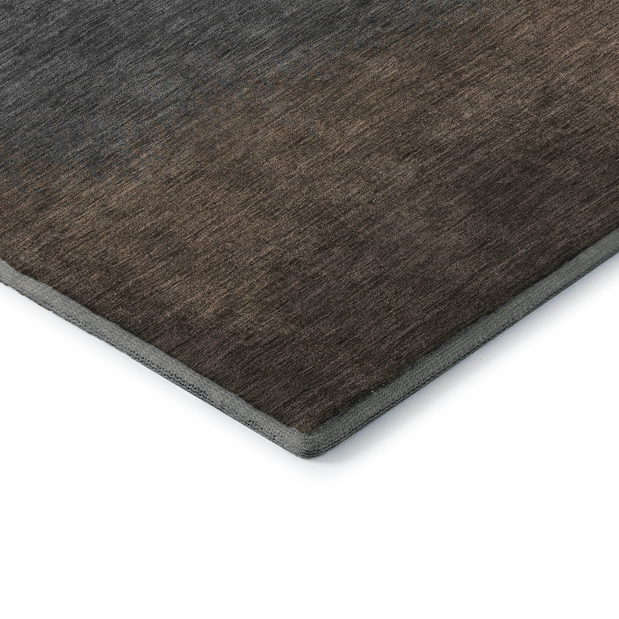 Mdina Machine Washable Transitional Brown Rug 1'8" x 2'6" #shape_Rectangle