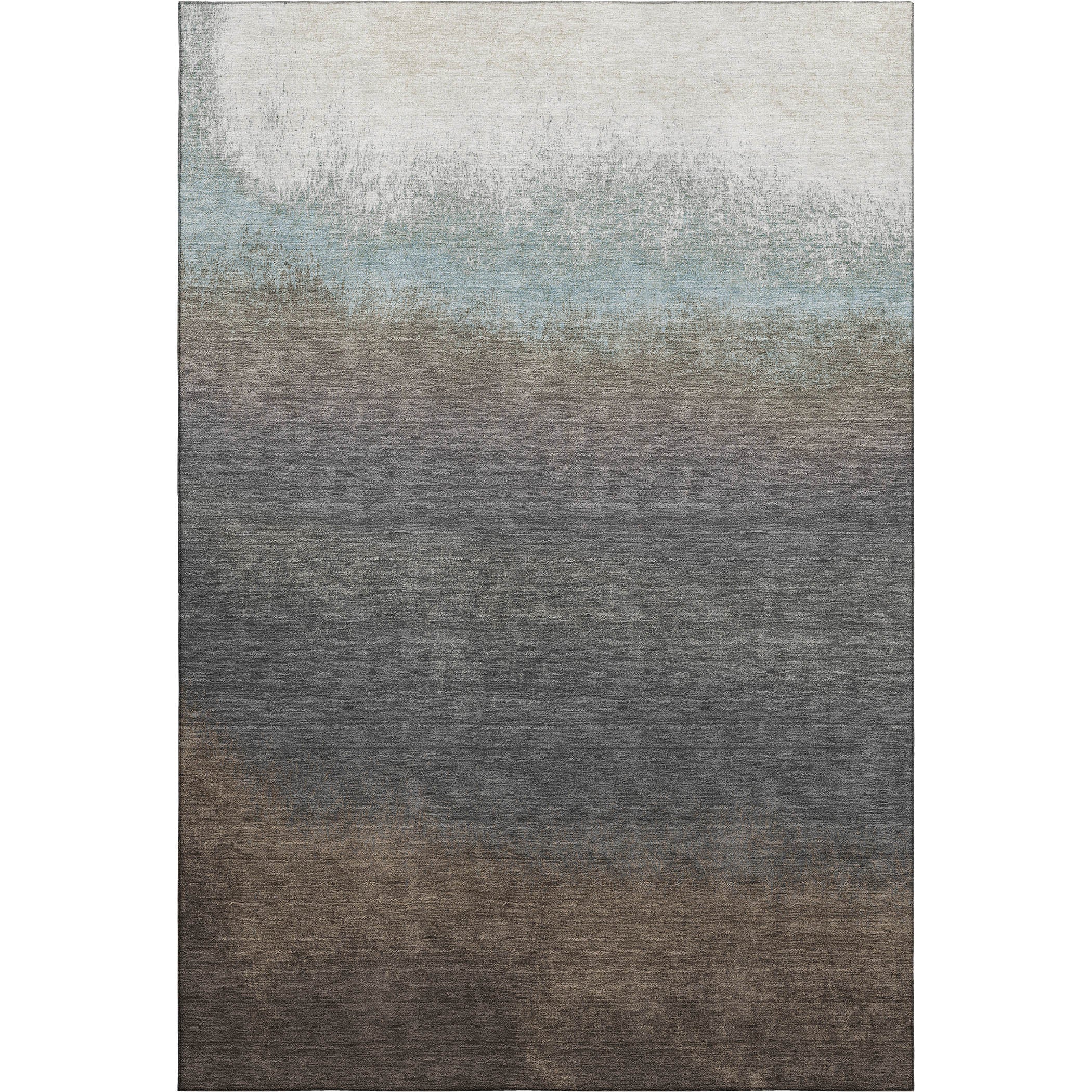 Mdina Machine Washable Transitional Brown Rug 2'6" x 3'10" #shape_Rectangle