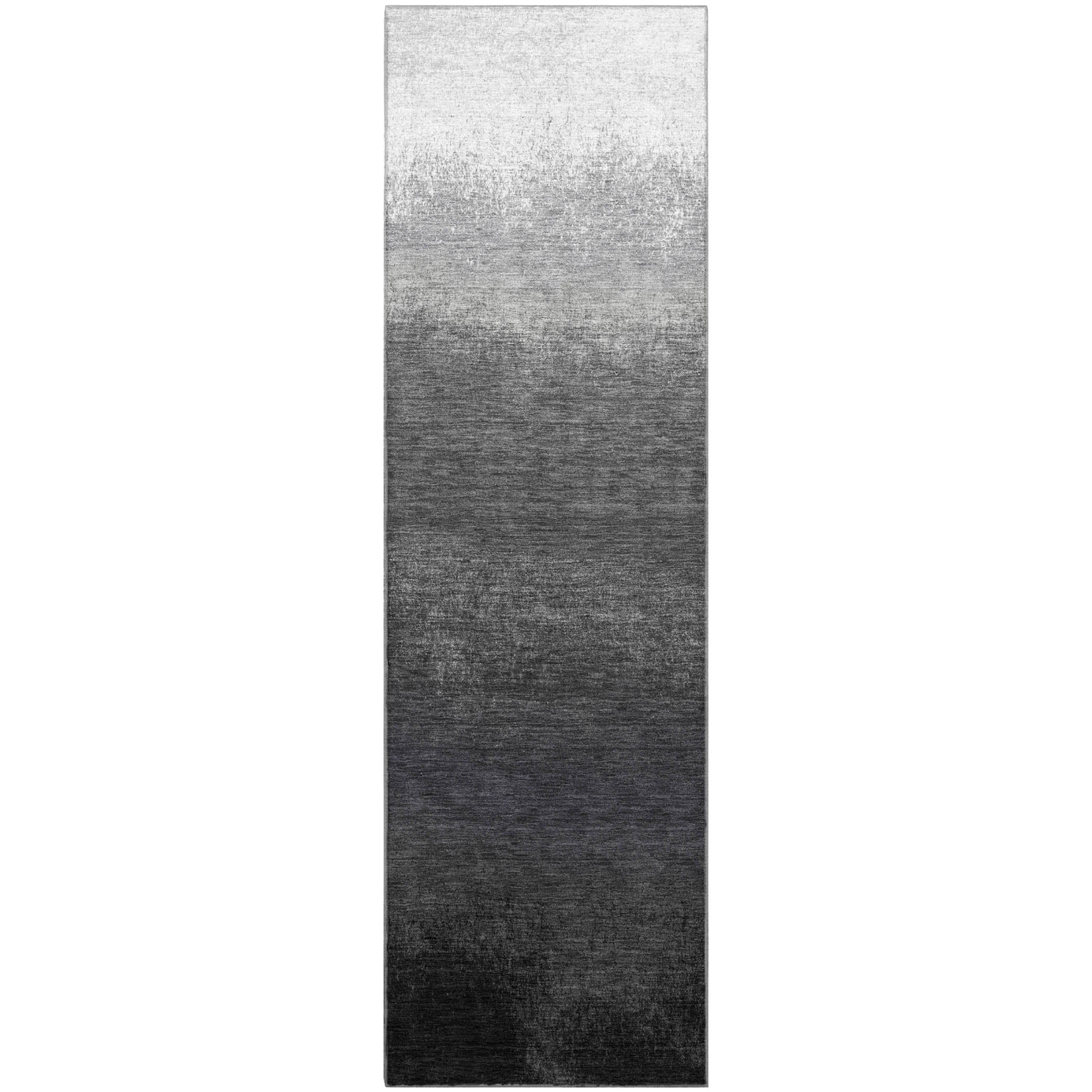 Mdina Machine Washable Transitional Gray Rug 2'3" x 7'6" #shape_Runner