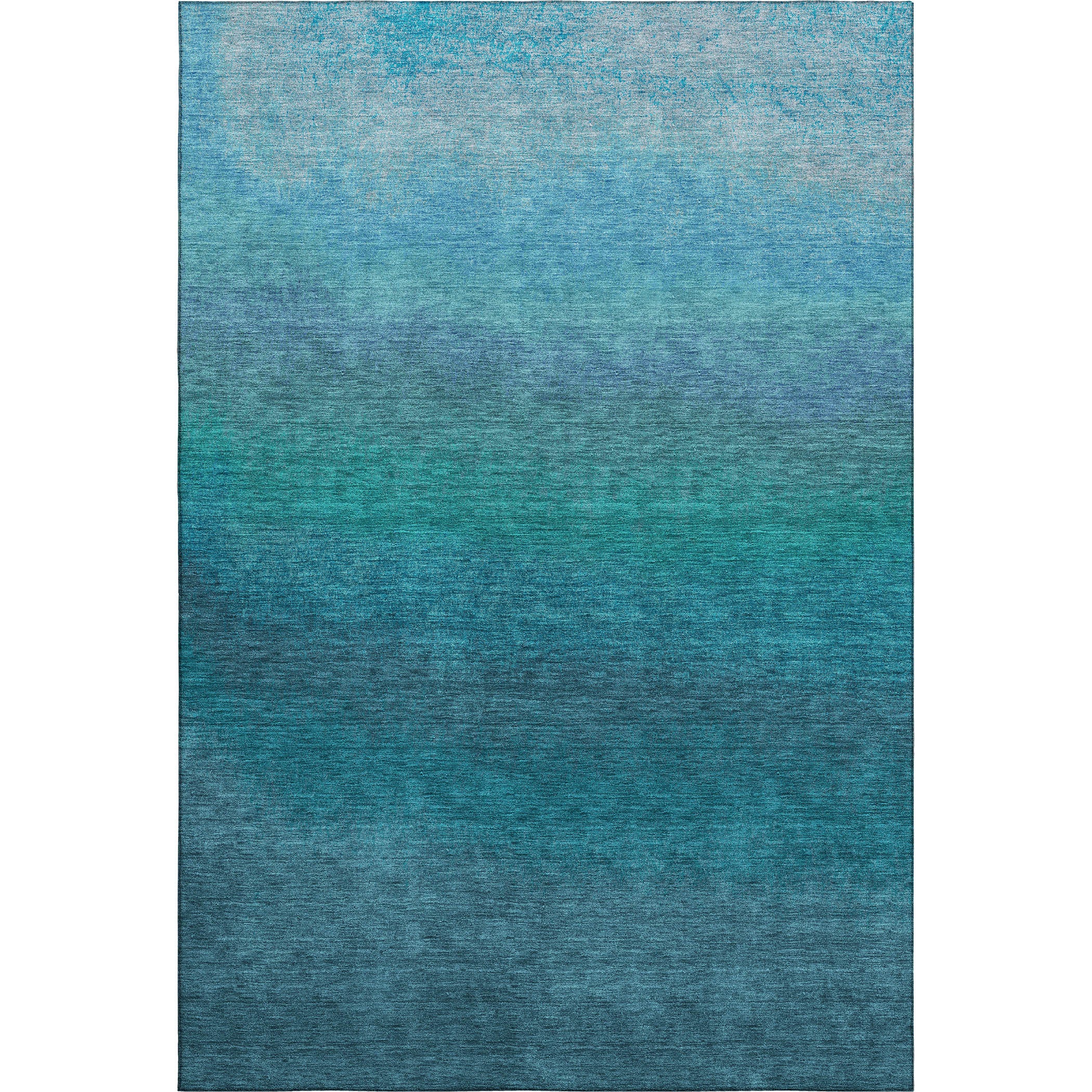 Mdina Machine Washable Transitional Teal Rug 2'6" x 3'10" #shape_Rectangle