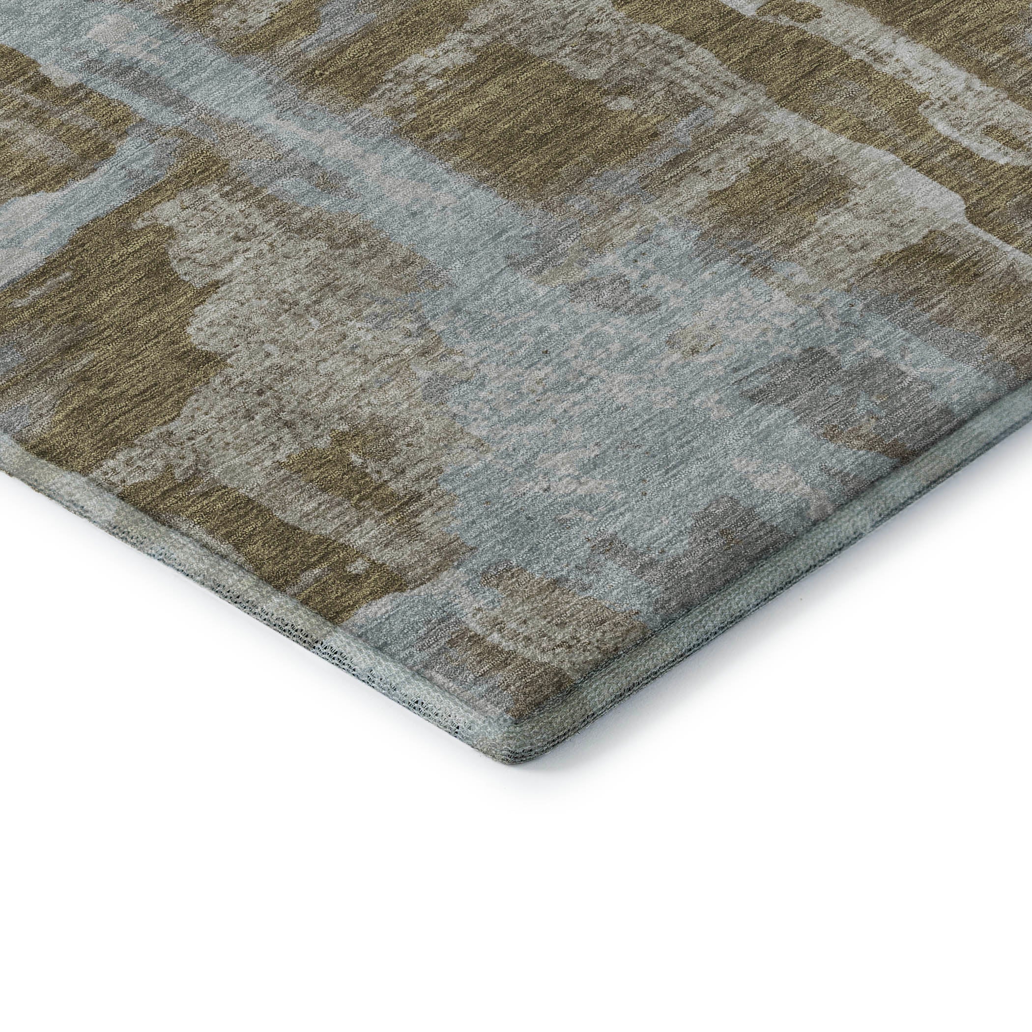Lucerne Machine Washable Transitional Brown Rug 1'8" x 2'6" #shape_Rectangle