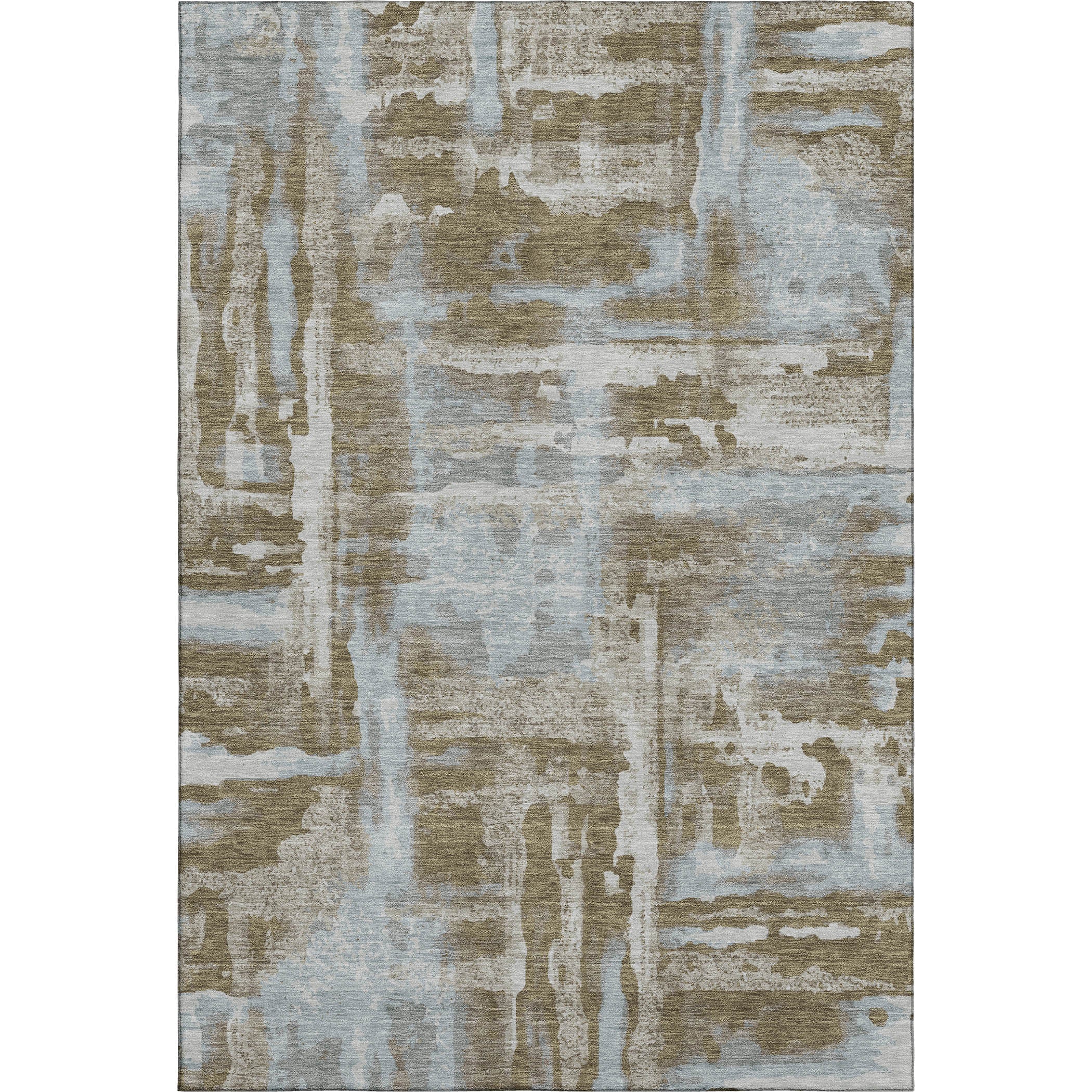 Lucerne Machine Washable Transitional Brown Rug 2'6" x 3'10" #shape_Rectangle