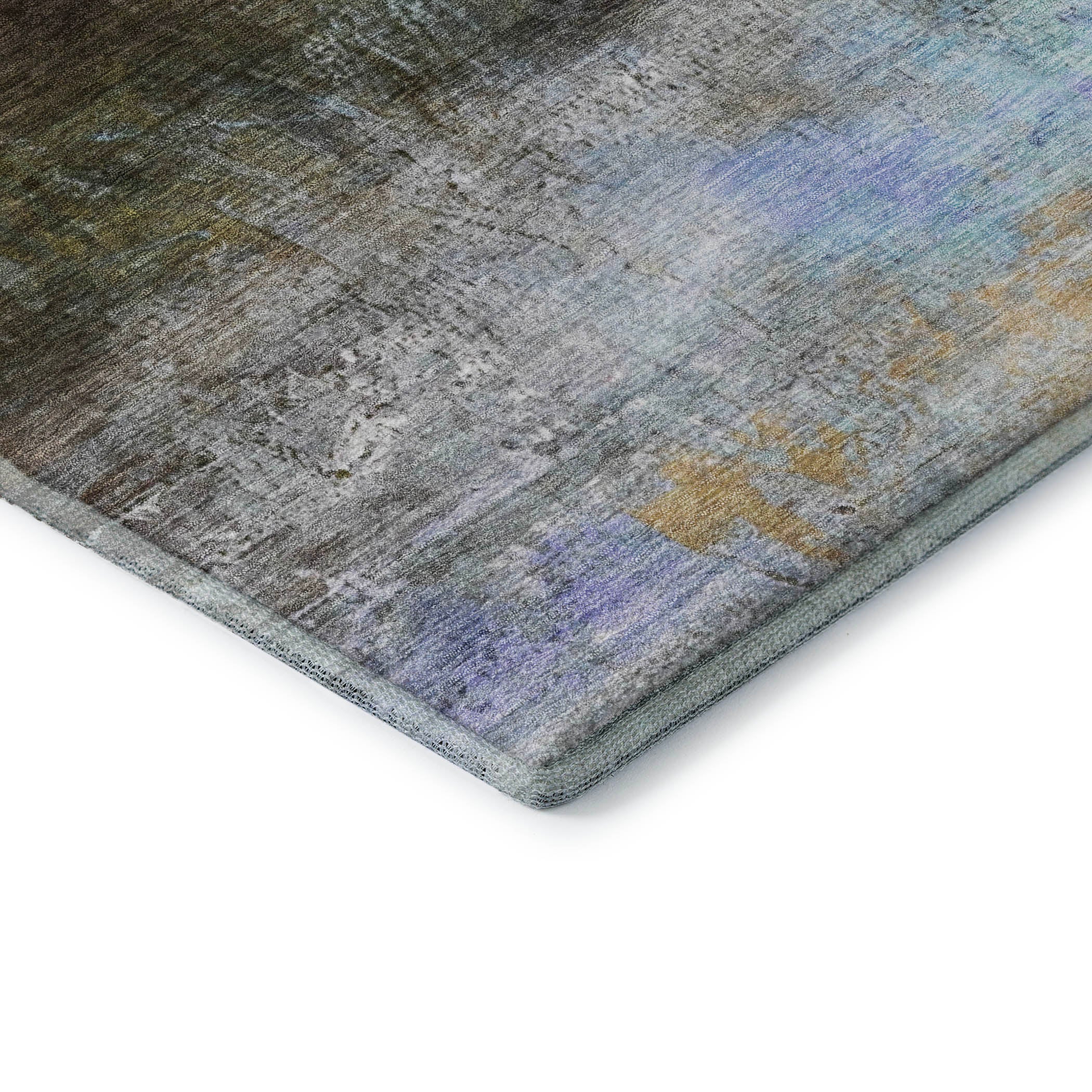 Florence Machine Washable Transitional Brown Rug 1'8" x 2'6" #shape_Rectangle