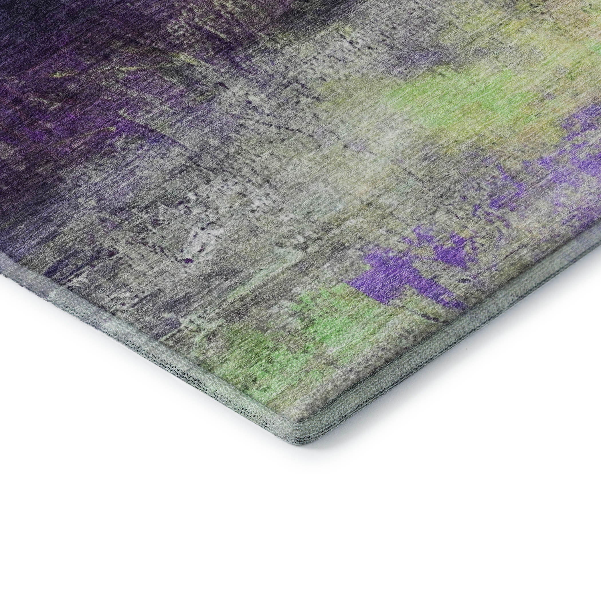 Florence Machine Washable Transitional Purple Rug 1'8" x 2'6" #shape_Rectangle