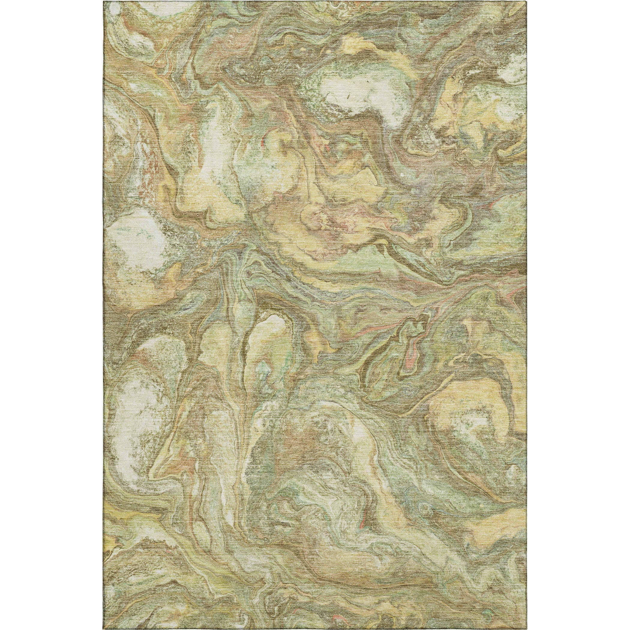 Athens Machine Washable Transitional Gold Rug 2'6" x 3'10" #shape_Rectangle