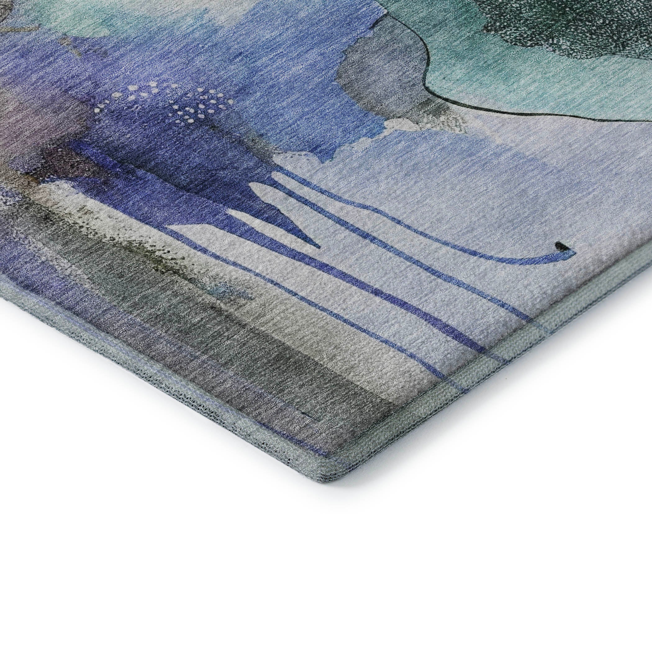 Sarajevo Machine Washable Transitional Brown Rug 1'8" x 2'6" #shape_Rectangle