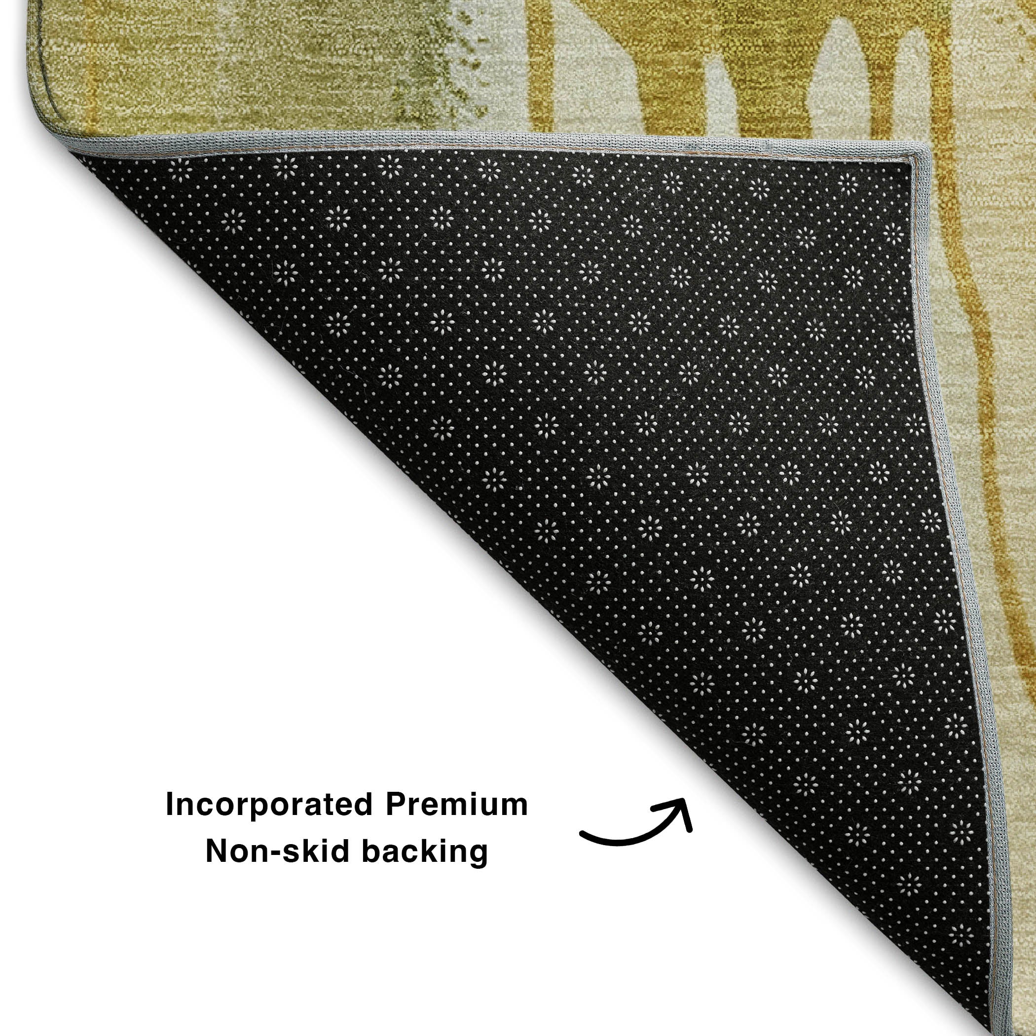 Sarajevo Machine Washable Transitional Fern Green Rug 1'8" x 2'6" #shape_Rectangle